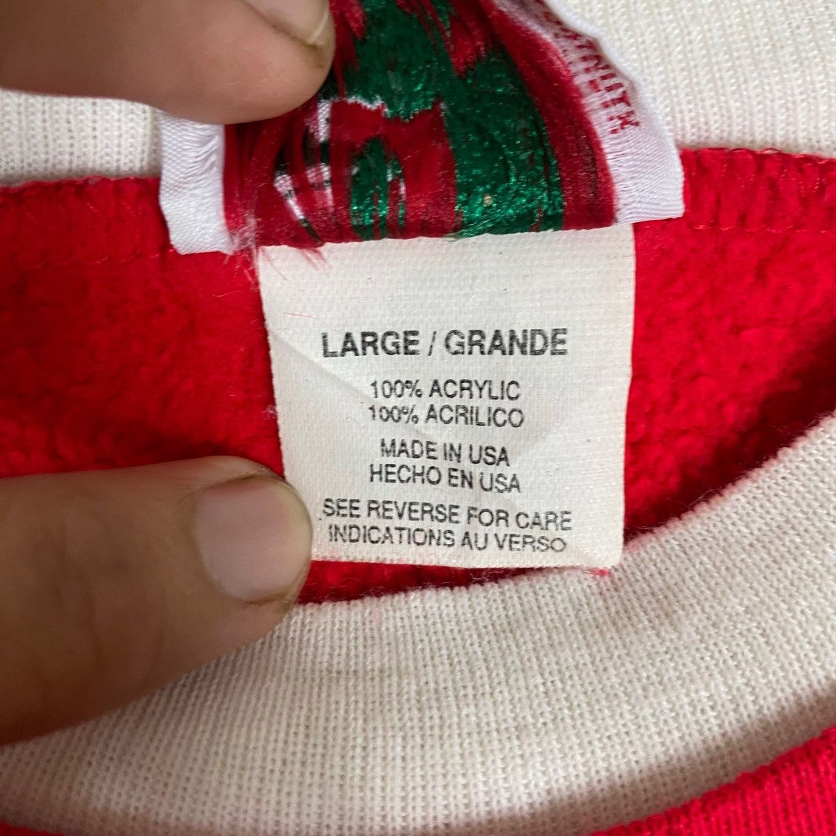 Cartoon Network × Vintage Vintage Nut Cracker Christmas Animal Graphic Pullover Jumper Size US L / EU 52-54 / 3 - 8 Thumbnail