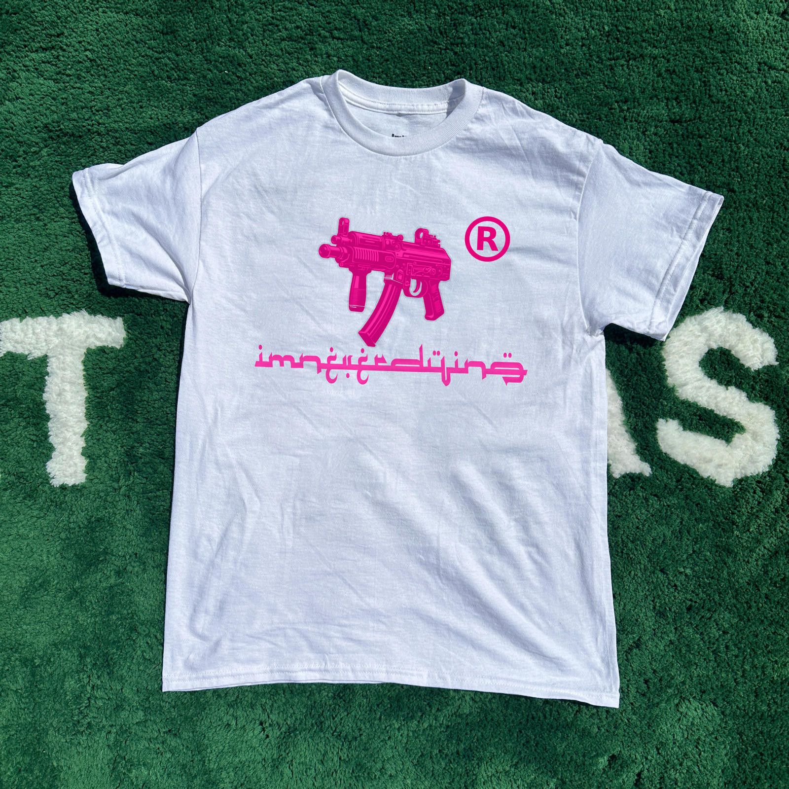 Japanese Brand MP5K Tee White Pink M Size US M / EU 48-50 / 2 - 1 Thumbnail