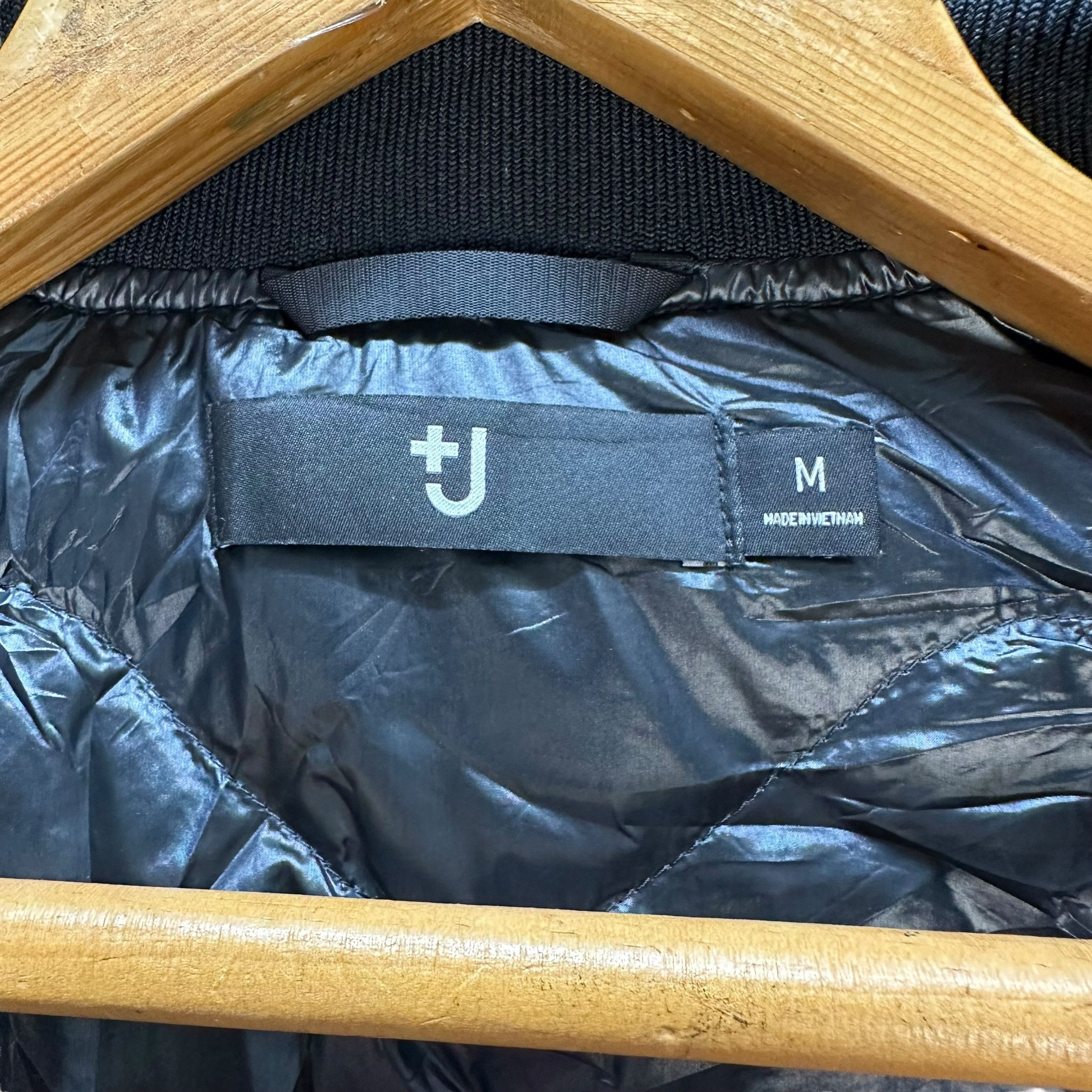 Japanese Brand +J Black Bomber Jacket #A3-0062 Size US M / EU 48-50 / 2 - 9 Thumbnail