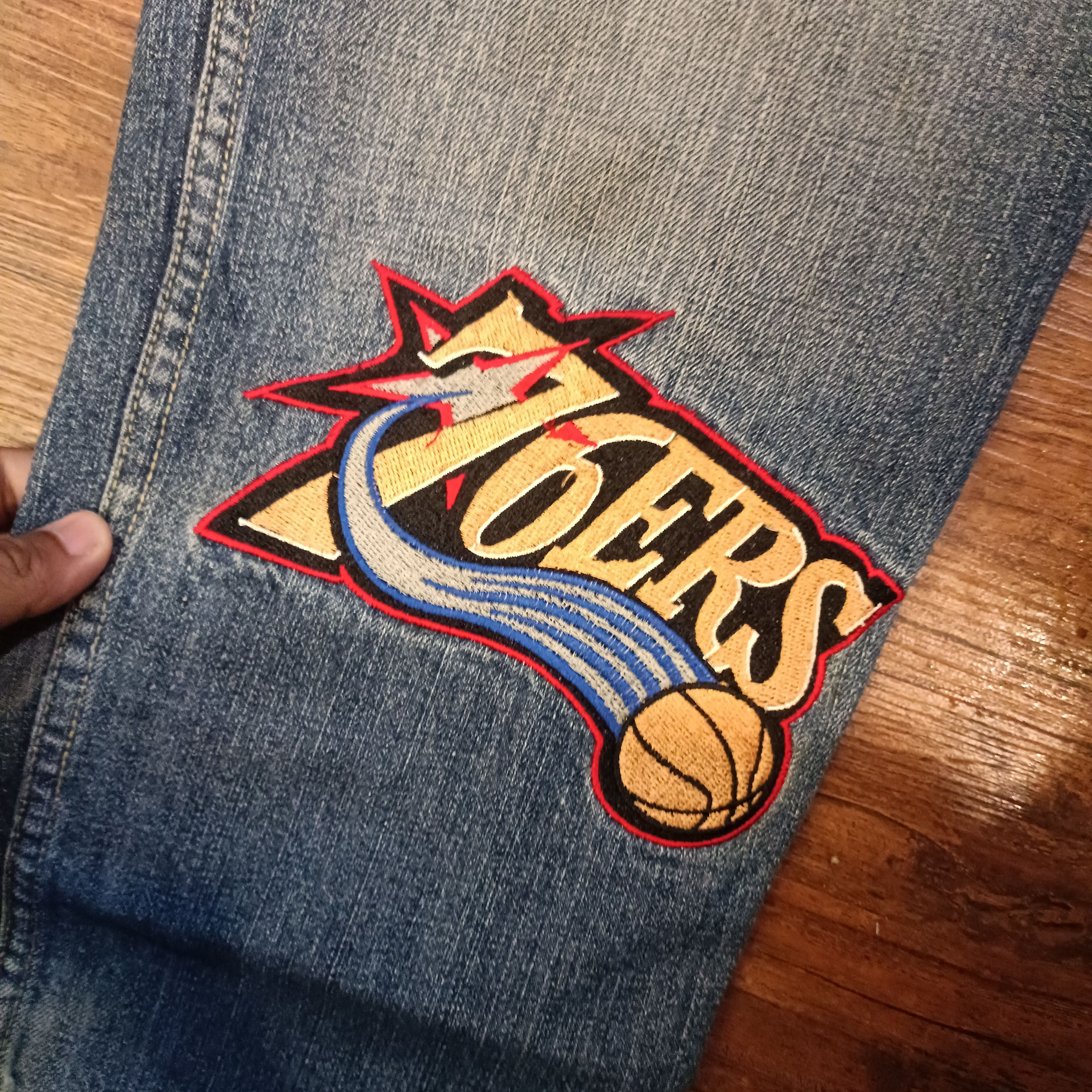 NBA NBA dianlao sport denim patch Team logo Size US 30 / EU 46 - 11 Thumbnail