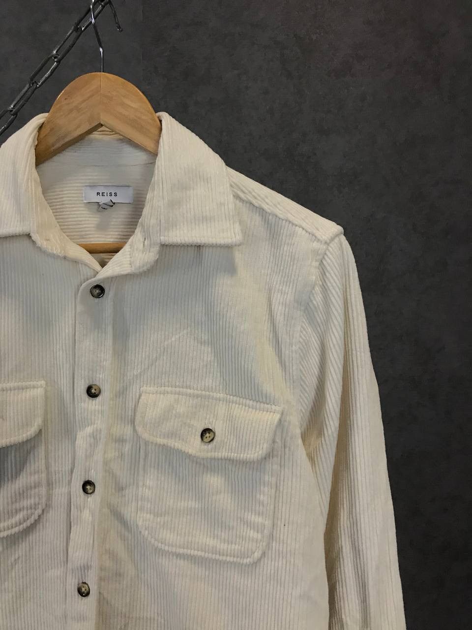 Designer Reiss designer velvet double pocket shirt Size US S / EU 44-46 / 1 - 2 Thumbnail