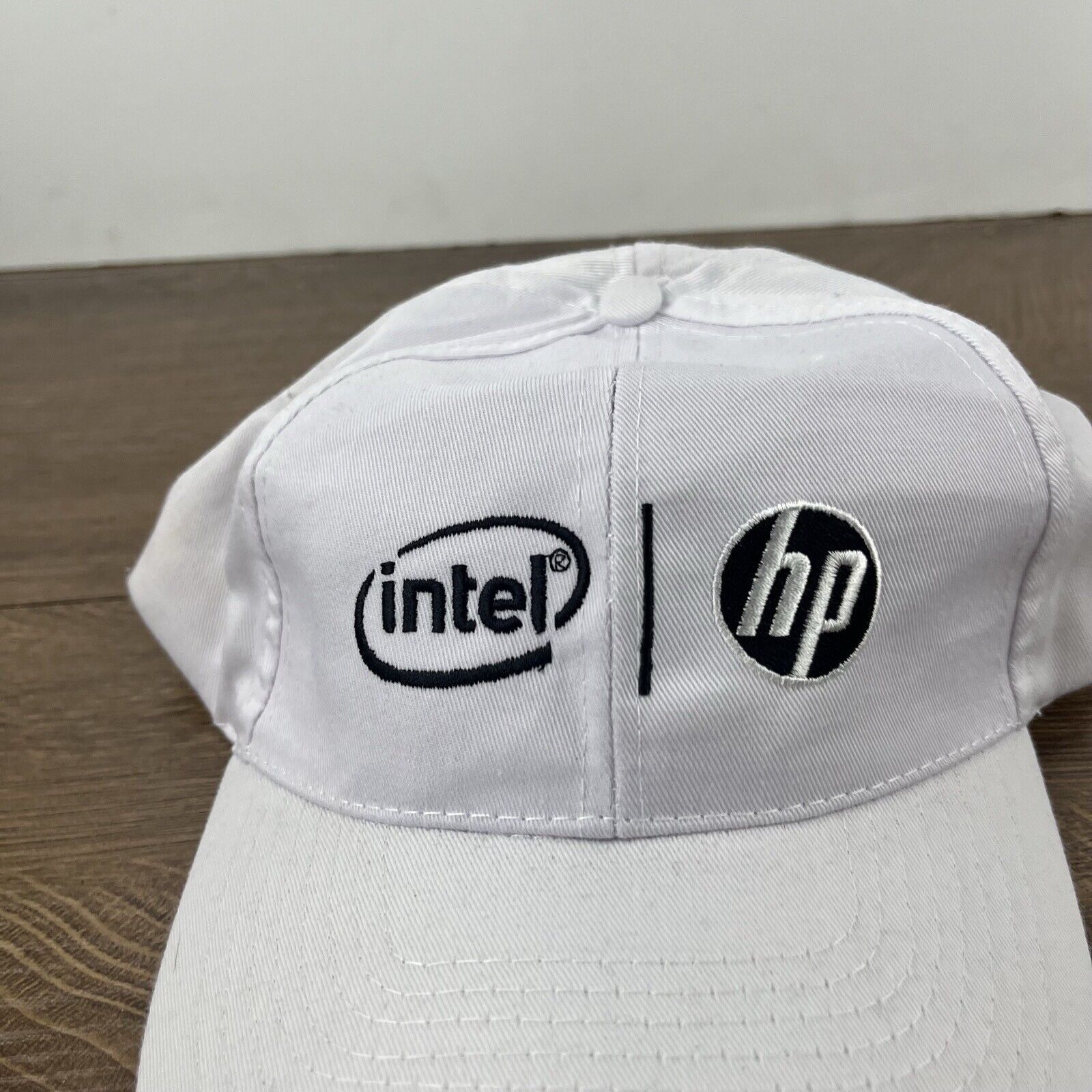 Other Intel HP Hat White Cap Hat Adjustable Hat White Adult Hat Size ONE SIZE - 6 Thumbnail
