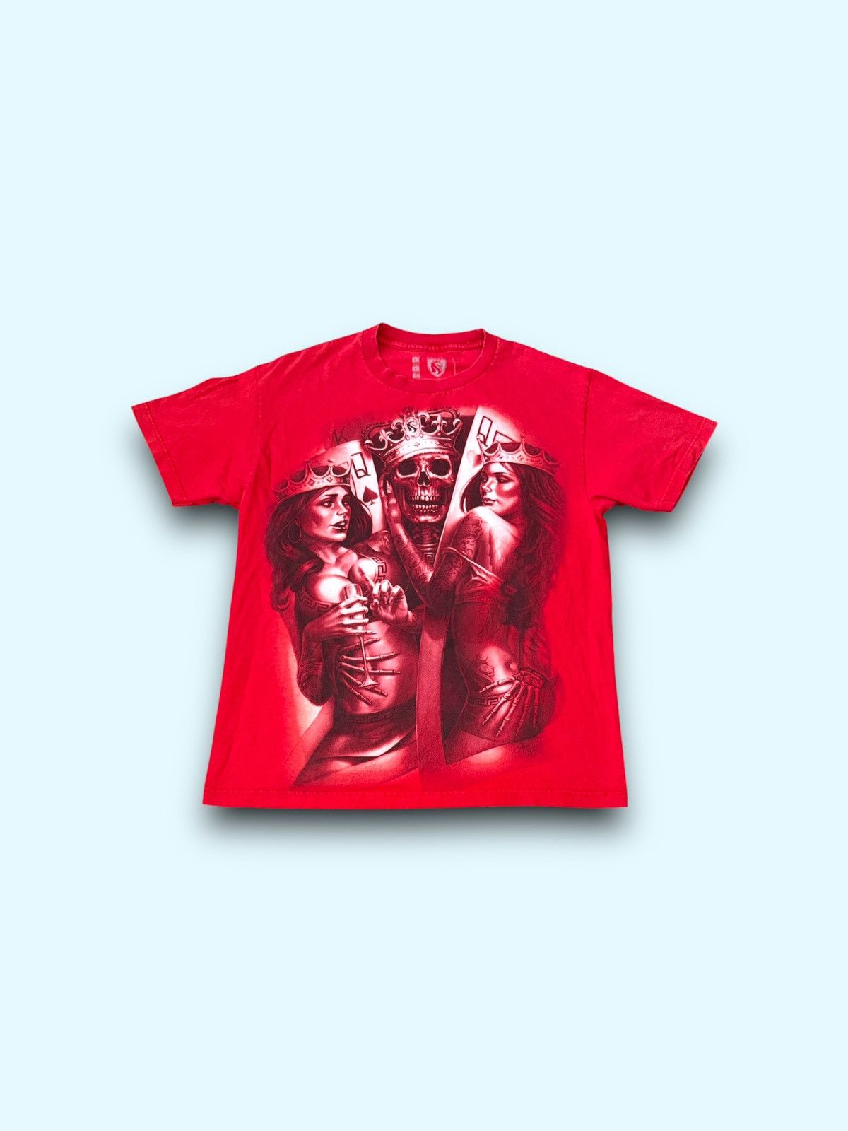 Other Vintage OGABEL Y2k Tattoo Skeleton King Azteca QueensT-Shirt Size US L / EU 52-54 / 3 - 1 Thumbnail