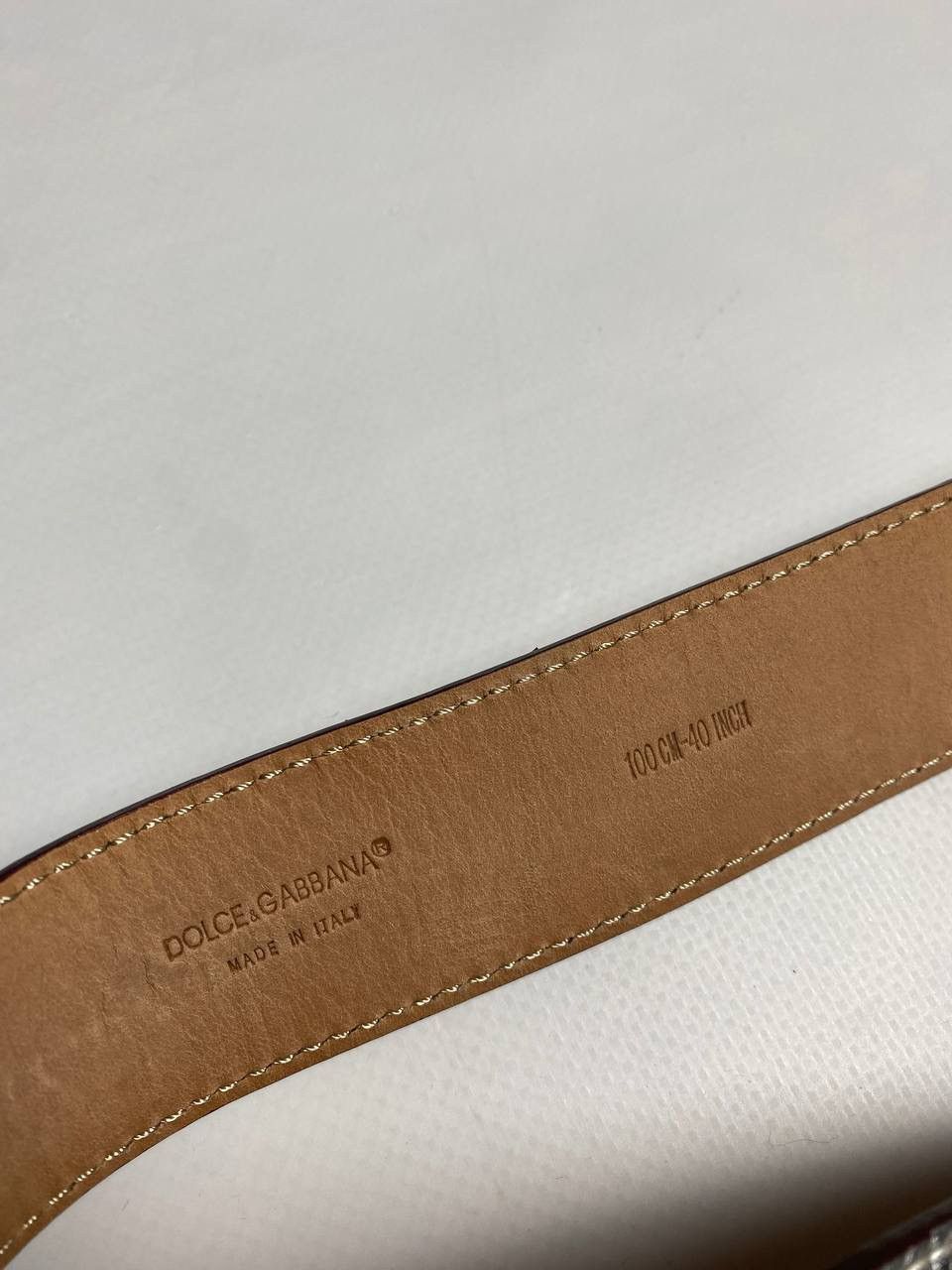 Dolce & Gabbana × Vintage Dolce Gabbana Leather Belt Size ONE SIZE - 7 Thumbnail