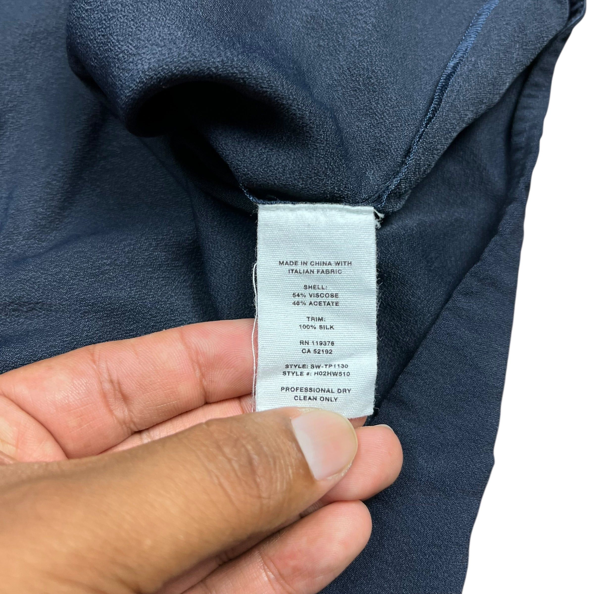 Helmut Lang Helmut Lang Navy Tie Top - M Size M / US 6-8 / IT 42-44 - 7 Thumbnail