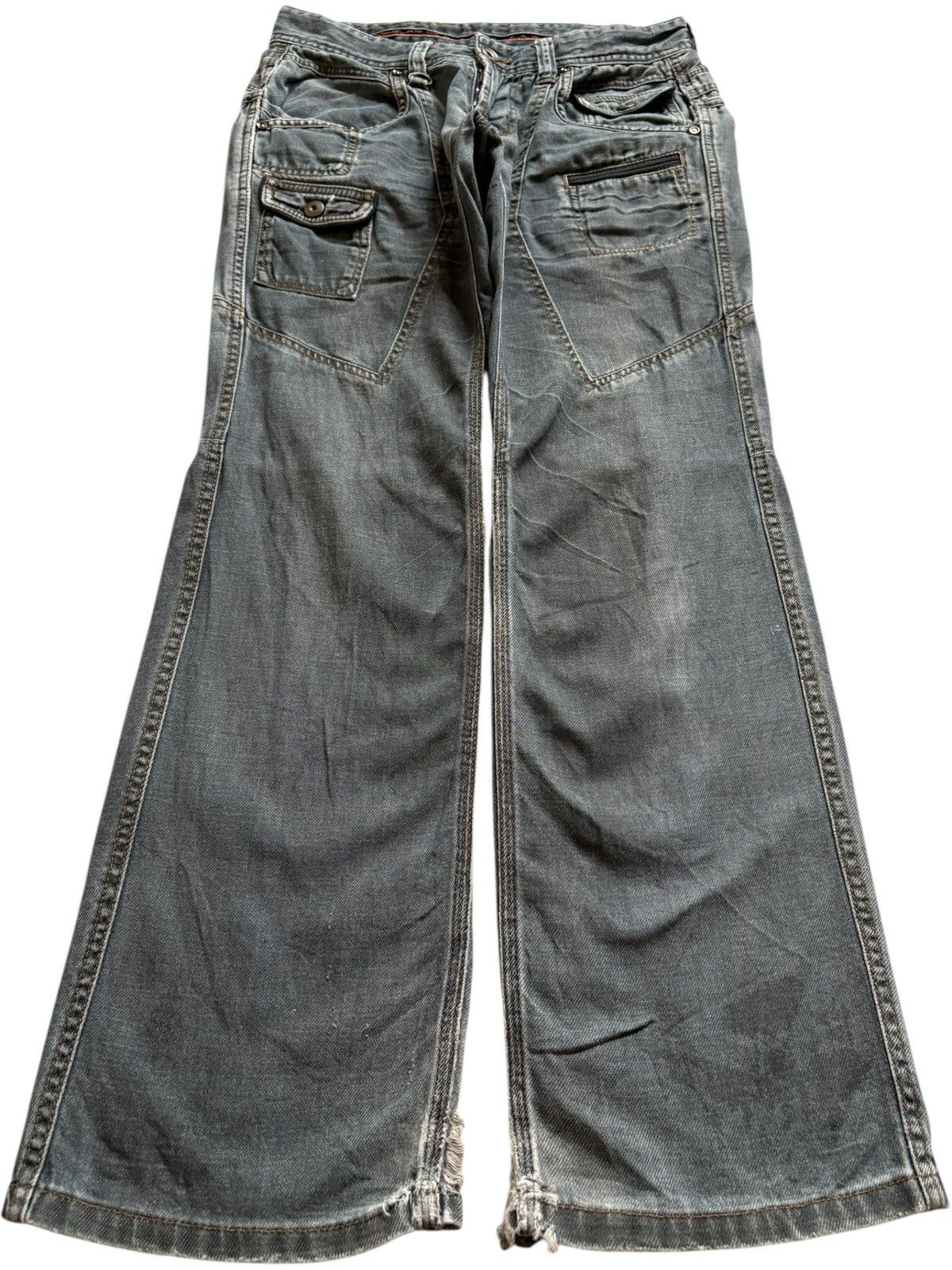 Japanese Brand Vintage Nicole Club For Men Tactical Bush Pant Flare Jeans Size US 28 / EU 44 - 1 Thumbnail