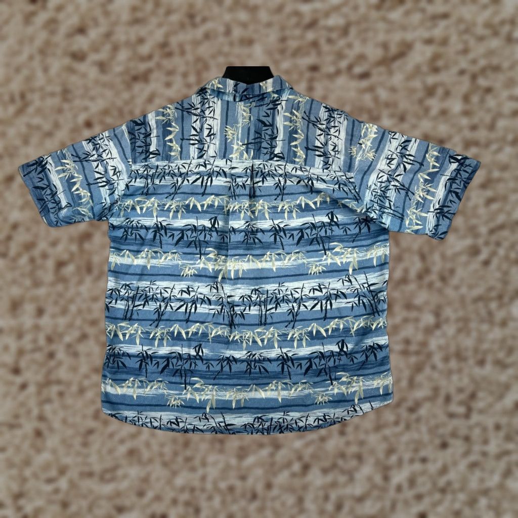 Vintage Summa Shirt Men XL Blue Palm Tree Silk Blend Short Sleeve Hawaiian Button-Up Casual Size US XL / EU 56 / 4 - 1 Thumbnail