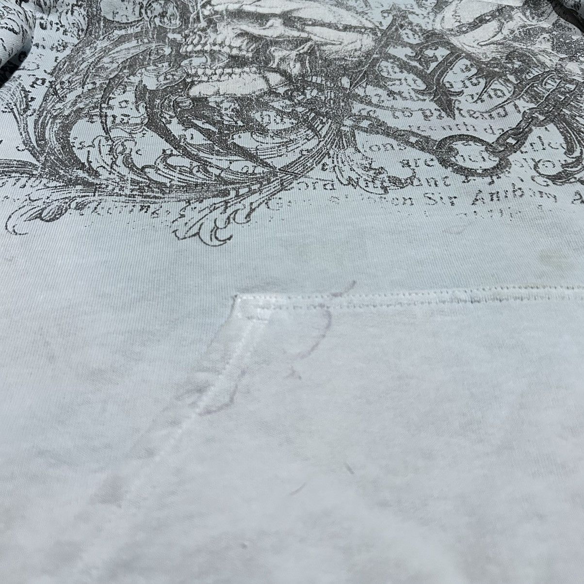 Affliction Light Blue/White Affliction Skull T Size US L / EU 52-54 / 3 - 8 Thumbnail