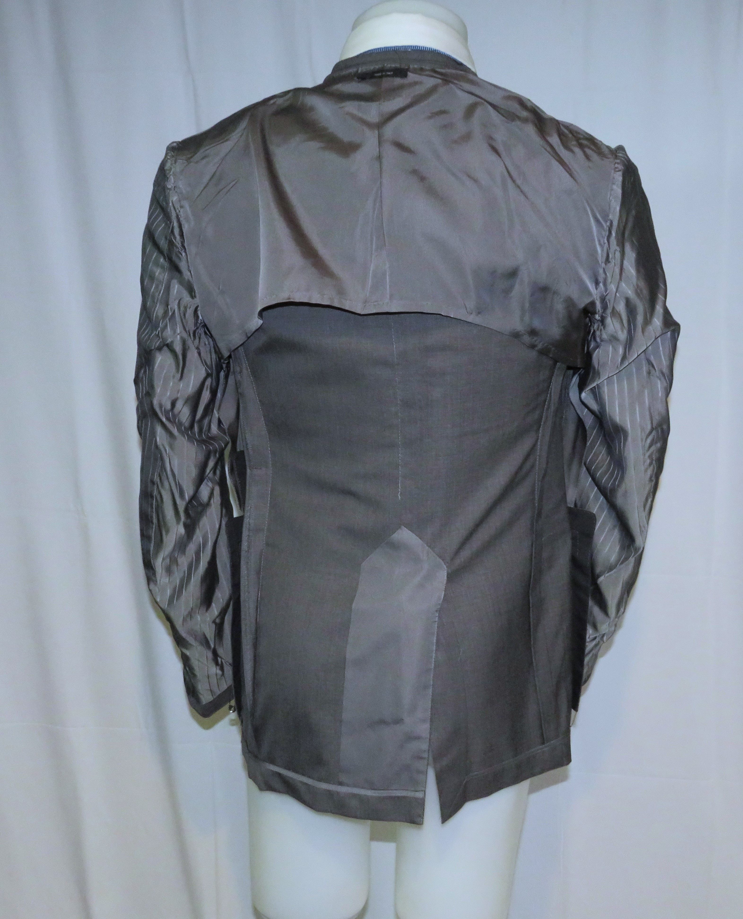 Tom Ford Shelton Current Silk Blend Solid Gray Two Button Suit 38R Size 38R - 12 Thumbnail