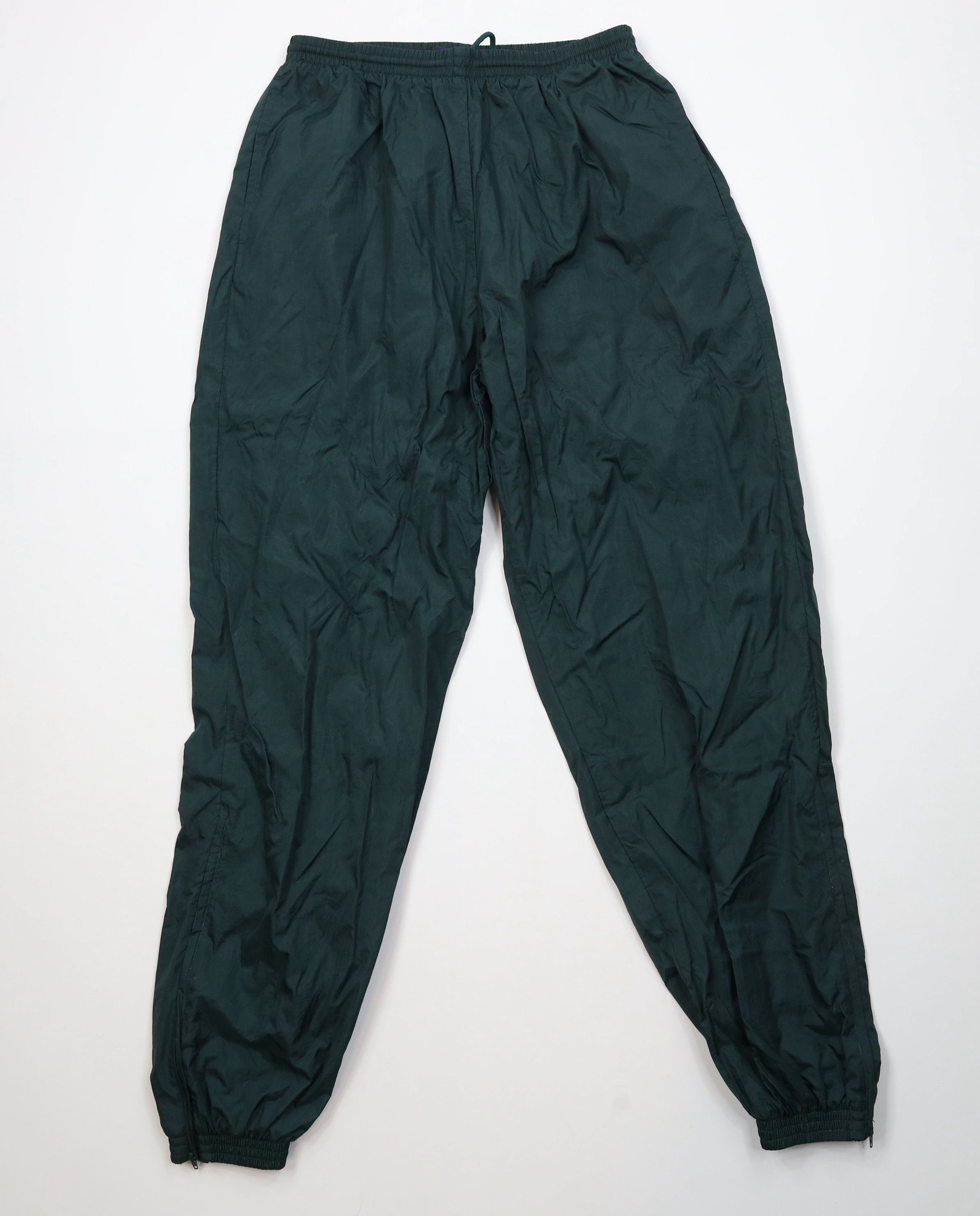 Vintage Vintage 90s Streetwear Lined Windbreaker Joggers Pants Green Size US 36 / EU 52 - 1 Thumbnail