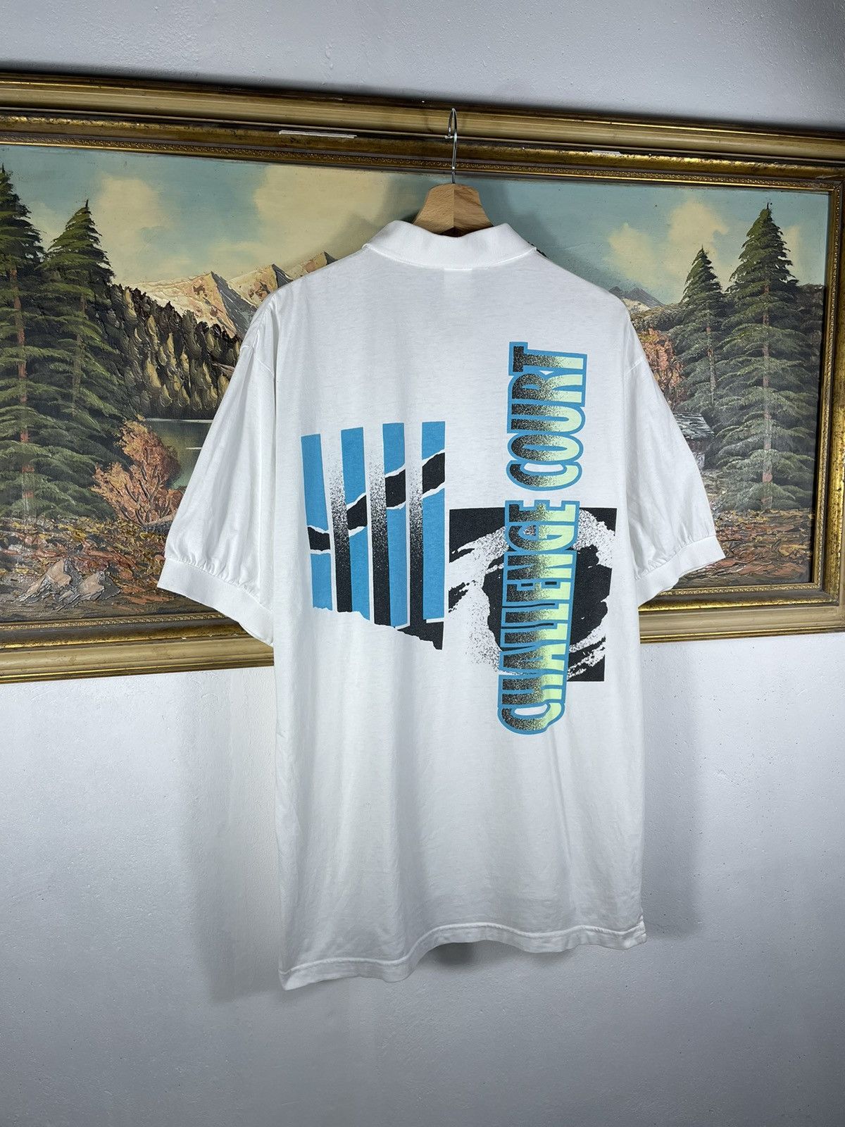 Nike Vintage Retro 90s Nike Challenge court Tennis polo t shirt Size US L / EU 52-54 / 3 - 3 Thumbnail
