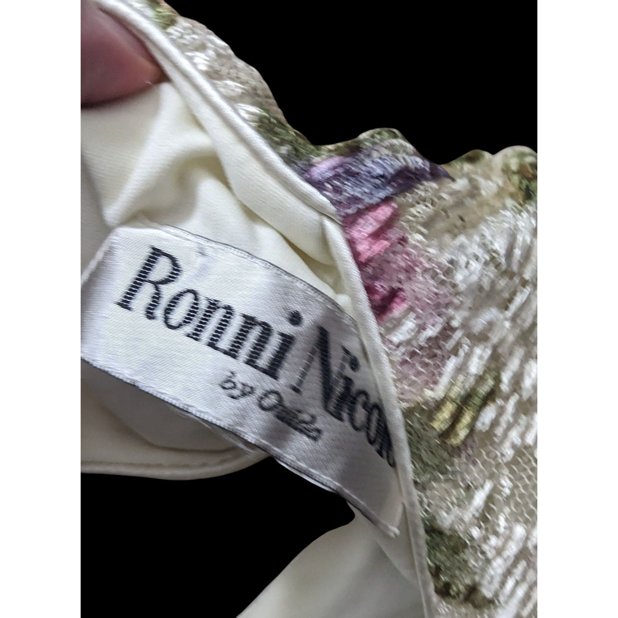 Other Vintage Floral Ronnie Nicole By Ouida Lace Overlay Cream Shi Size M / US 6-8 / IT 42-44 - 3 Thumbnail