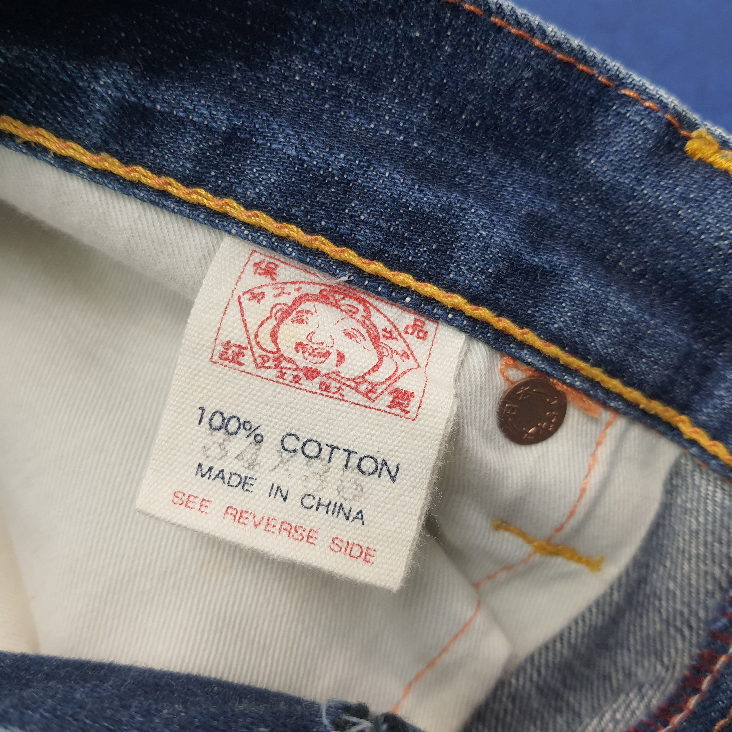 Evisu Vintage Evisu Japan Embroidery Custom Daicock Jeans C258N4 Size US 33 - 8 Thumbnail