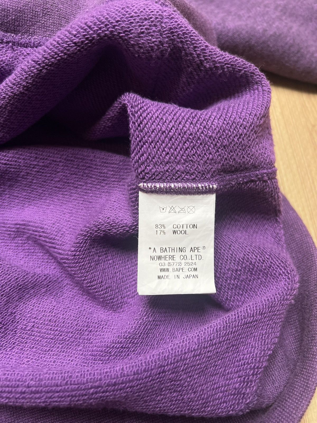 Bape 2010 Bape logo zip up purple Size US S / EU 44-46 / 1 - 4 Thumbnail