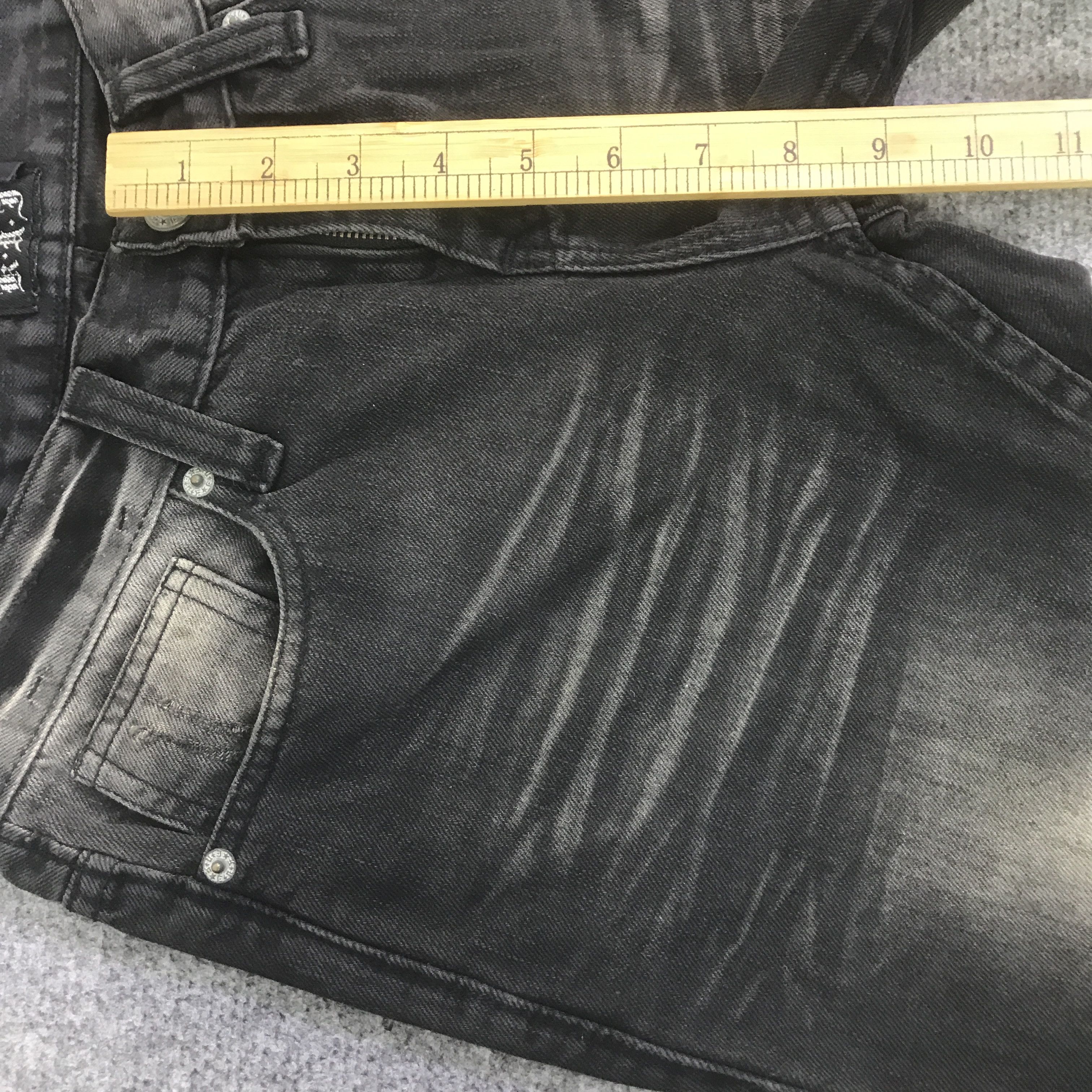 Japanese Brand JAPANESE BRAND BLACK PUNK DISTRESSED DENIM PANTS K129B5 Size US 28 / EU 44 - 8 Thumbnail