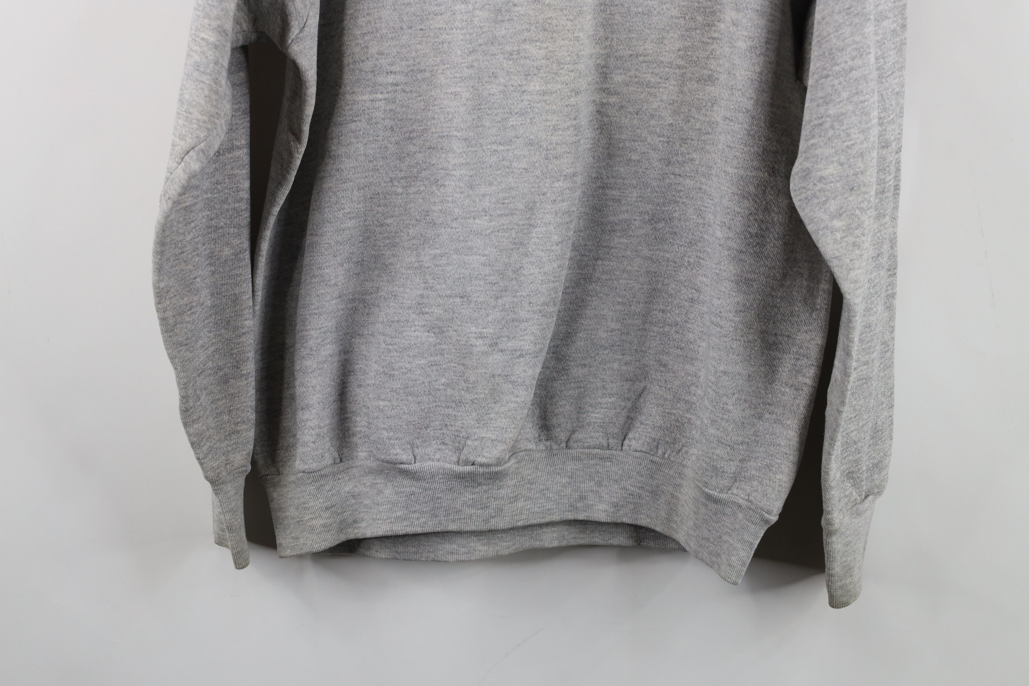 Vintage Vintage 80s 90s Streetwear Be Happy Sweatshirt Gray USA Size US L / EU 52-54 / 3 - 15 Thumbnail