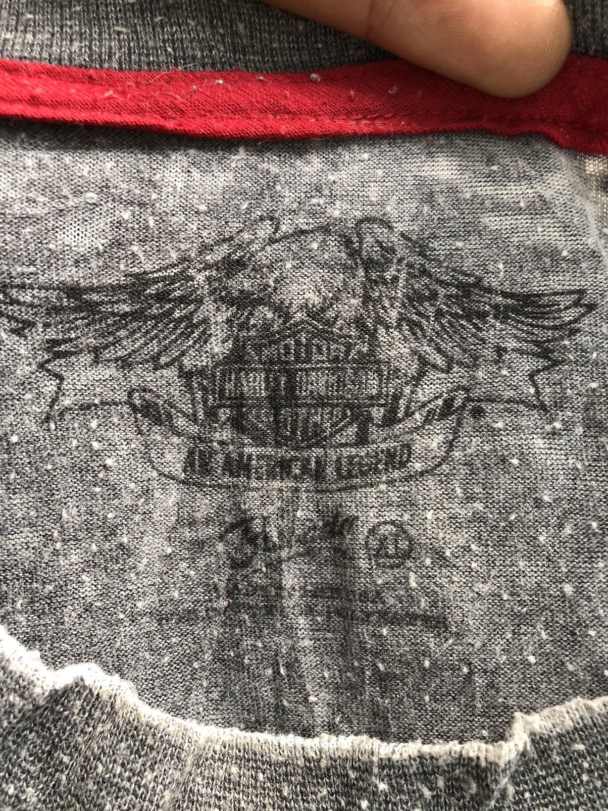Harley Davidson × Vintage Vintage Harley Davidson Skull Mc 1903 Tshirt Size US XL / EU 56 / 4 - 13 Thumbnail