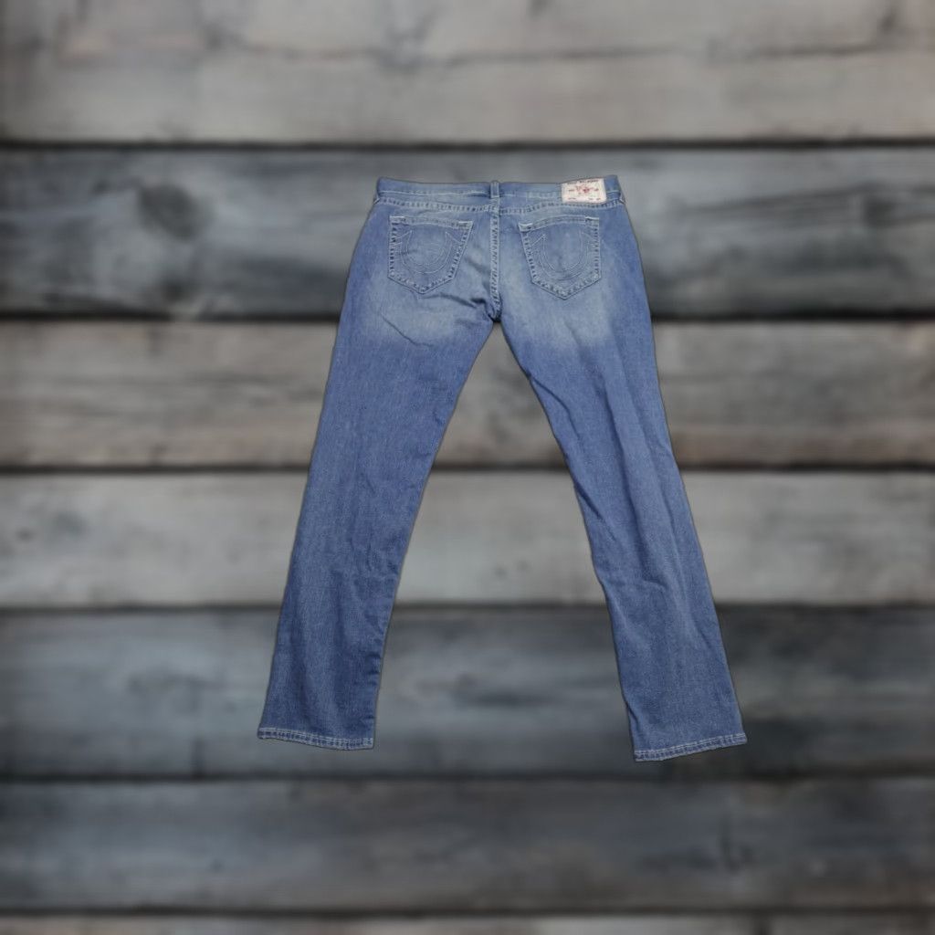 True Religion True Religion Jeans Mens 42x34 Blue Rocco Light Wash Stretch Western Jeans Size US 42 / EU 58 - 1 Thumbnail
