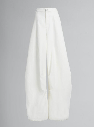 o1srvl11e0624 Denim Trouser in White