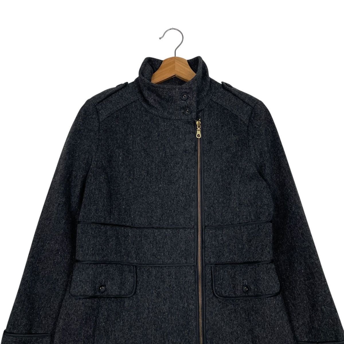 Beams Japan Ray Beams Women Black Zipper Coat Size S / US 4 / IT 40 - 2 Thumbnail