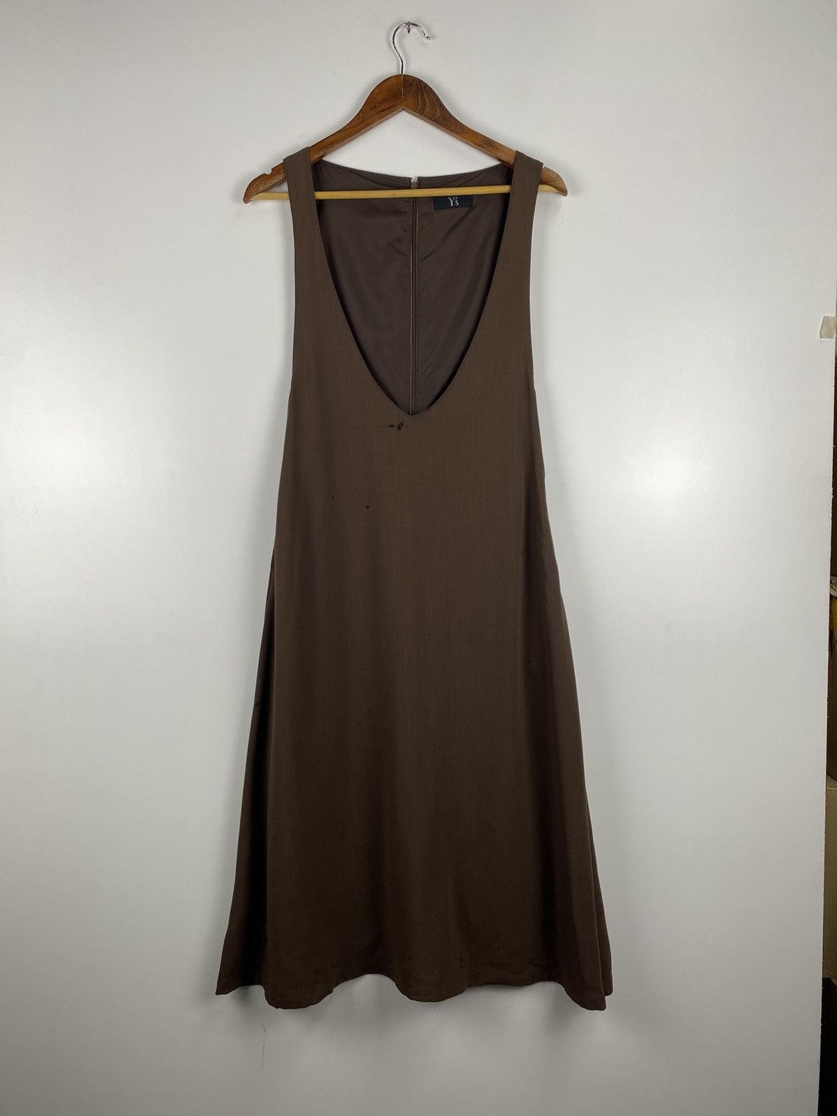 Y's × Yohji Yamamoto Y’s Wool V Neck Dress Size S / US 4 / IT 40 - 3 Thumbnail