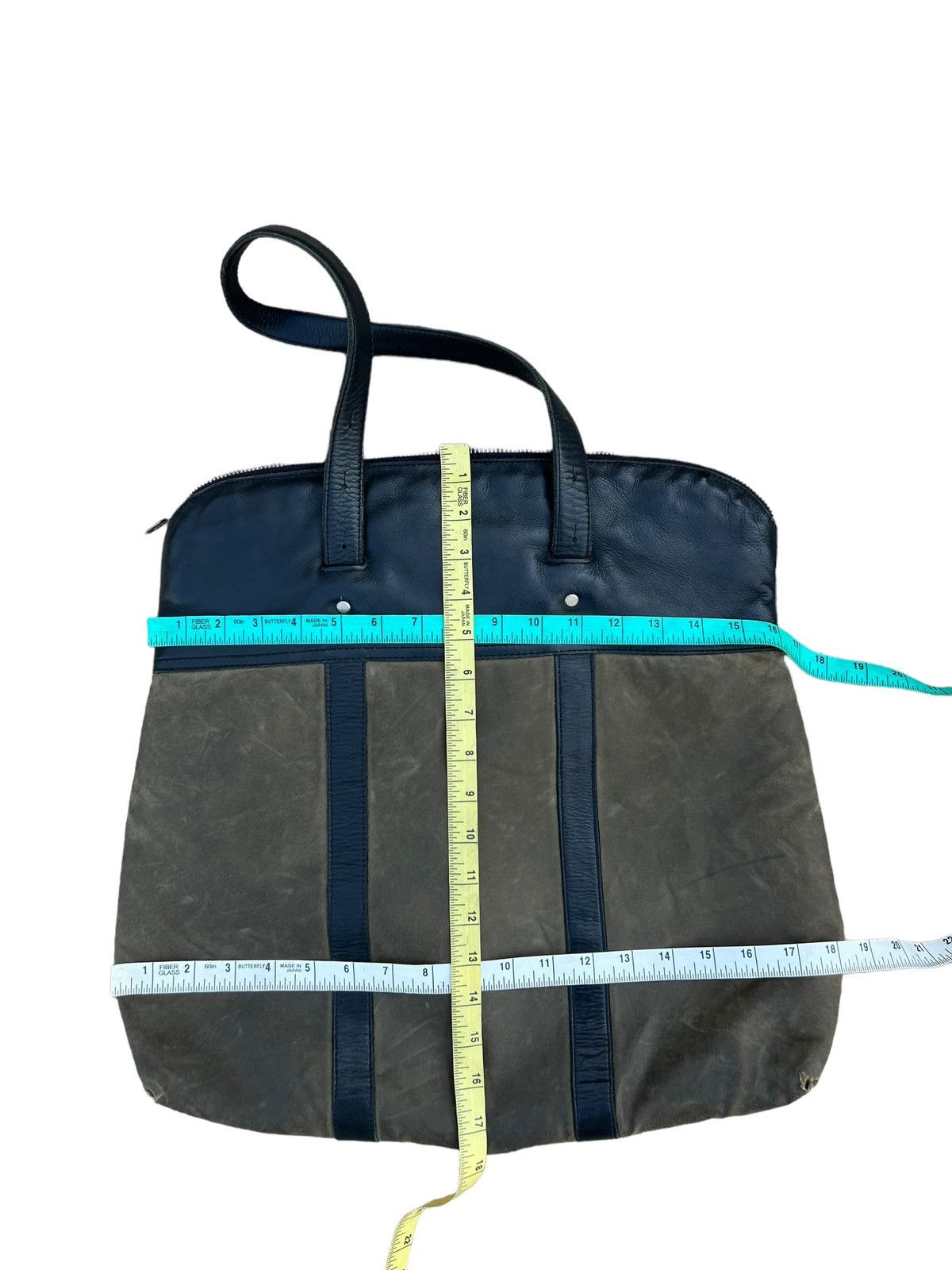 Billykirk Vintage Billykirk Handmade Distress Waxed Canvas Leather Bag Size ONE SIZE - 21 Thumbnail