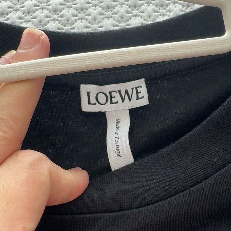 Loewe LOEWE Classic black T-shirt logo short sleeves Size XS / US 0-2 / IT 36-38 - 3 Thumbnail