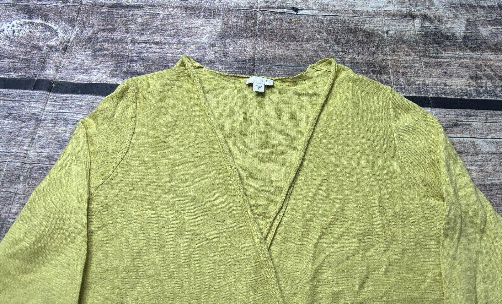 Other J Jill Cardigan Sweater Women's Small Linen Blend Open Knit Size S / US 4 / IT 40 - 5 Thumbnail
