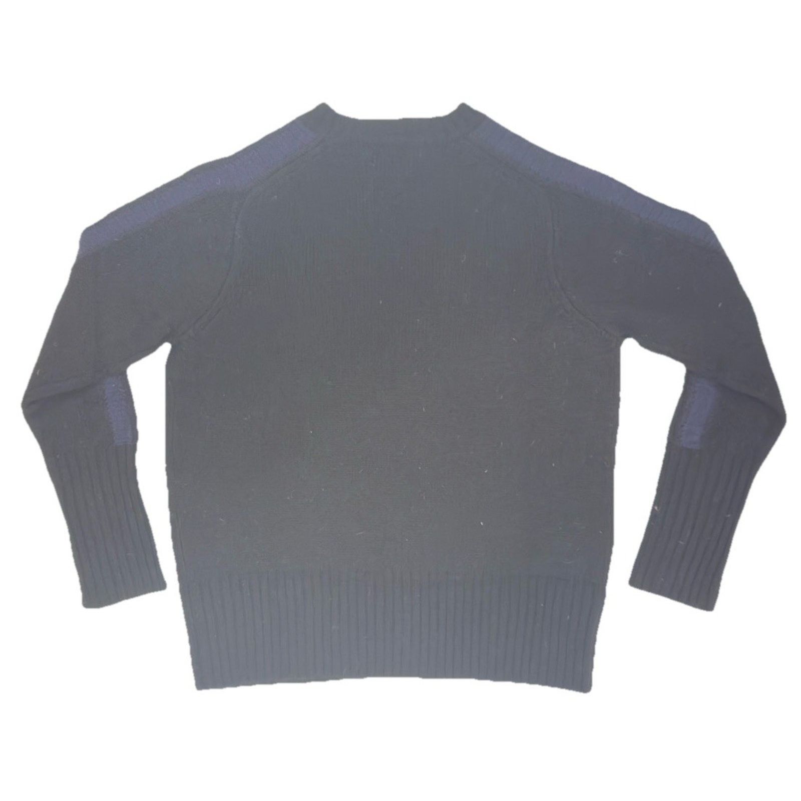 Random Identities Random Identities Black Wool Crewneck Sweater in Size L Size US L / EU 52-54 / 3 - 2 Thumbnail