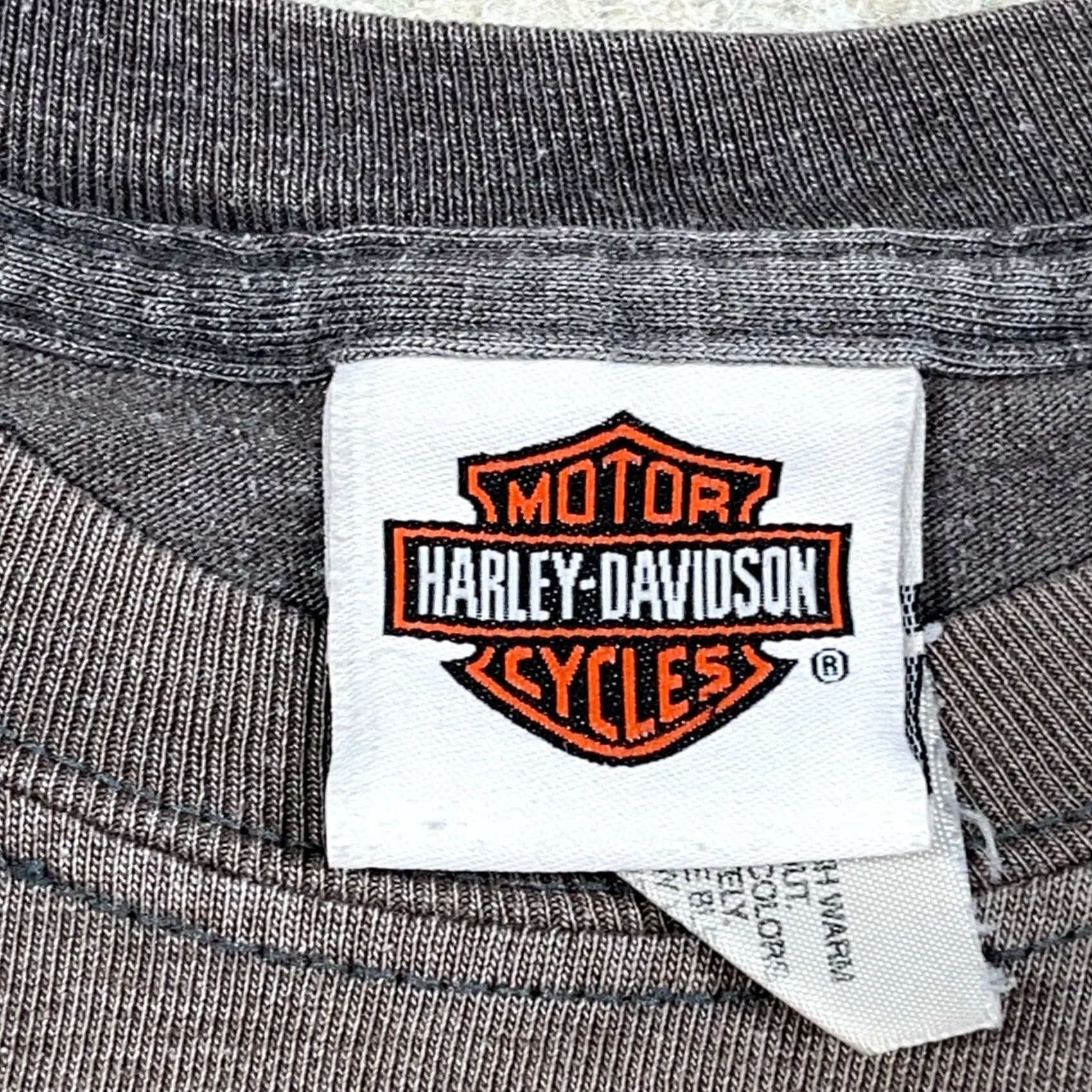 Harley Davidson Vintage Harley-Davidson Shirt Men L Gray Sun Faded Hog Pig Grunge Worn Grunge Logo 80s Retro Biker USA Short Sleeve Crew Neck T-Shirt Cotton Jersey Size US L / EU 52-54 / 3 - 5 Thumbnail