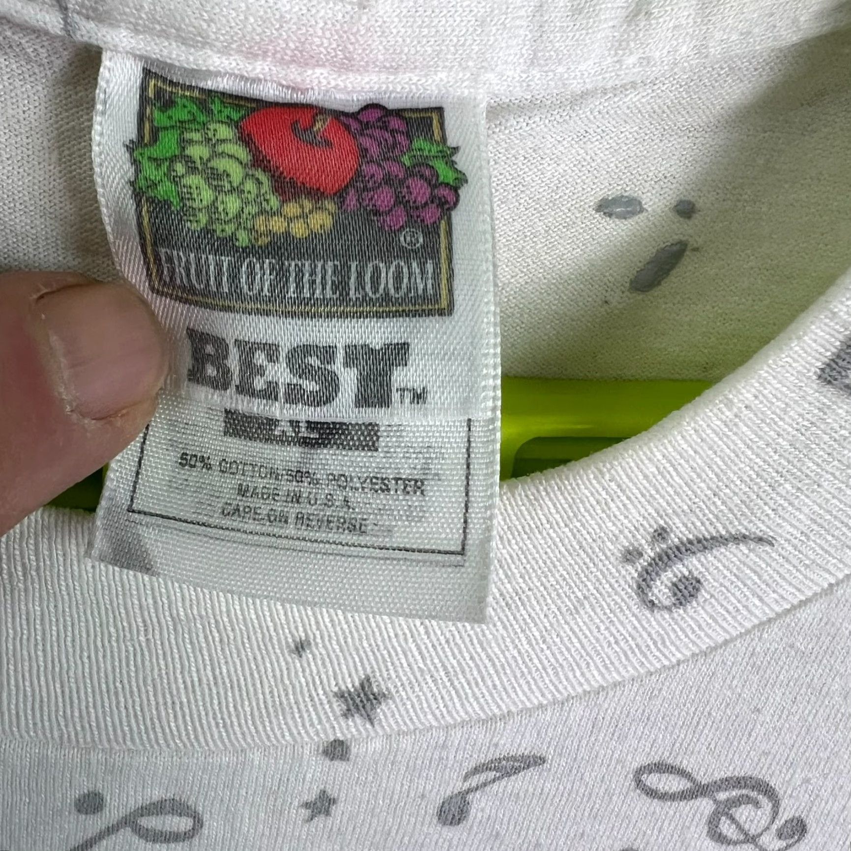 Fruit Of The Loom VINTAGE Country Music Missouri Branson T Shirt XL 90s AOP Gibson Guitar Martin Size US XL / EU 56 / 4 - 7 Thumbnail
