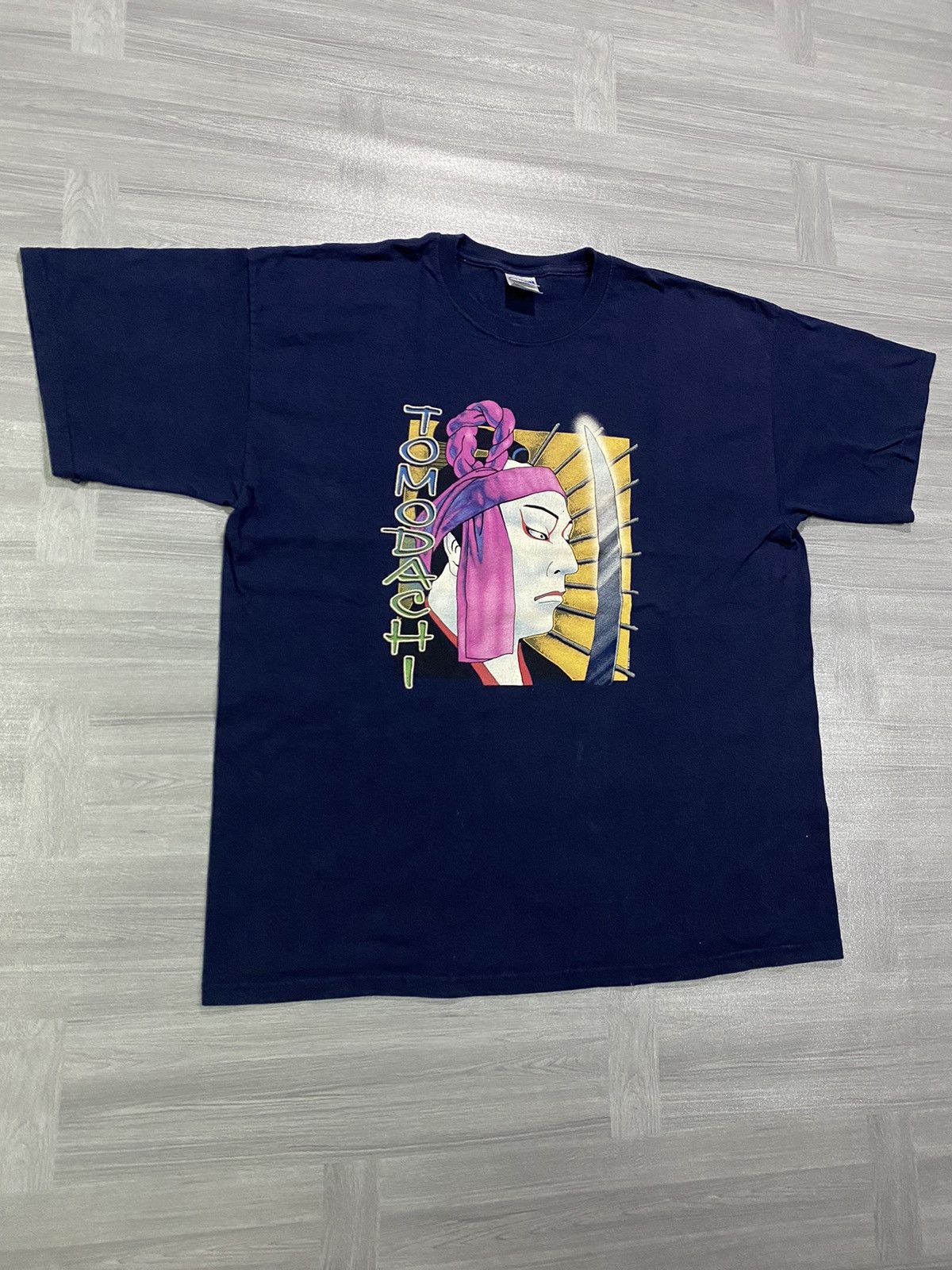 Japanese Brand 💥RARE💥Vintage 2003 Tomodachi Kabuki Japanese Samurai Art Tee Size US XL / EU 56 / 4 - 3 Thumbnail
