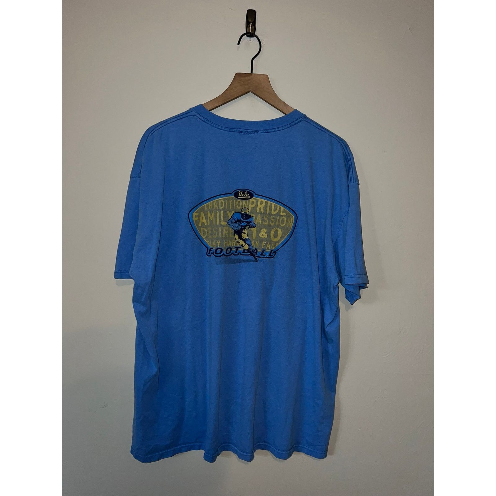 NCAA Vintage UCLA Shirt Football College University Blue Tee L Size US XL / EU 56 / 4 - 5 Thumbnail