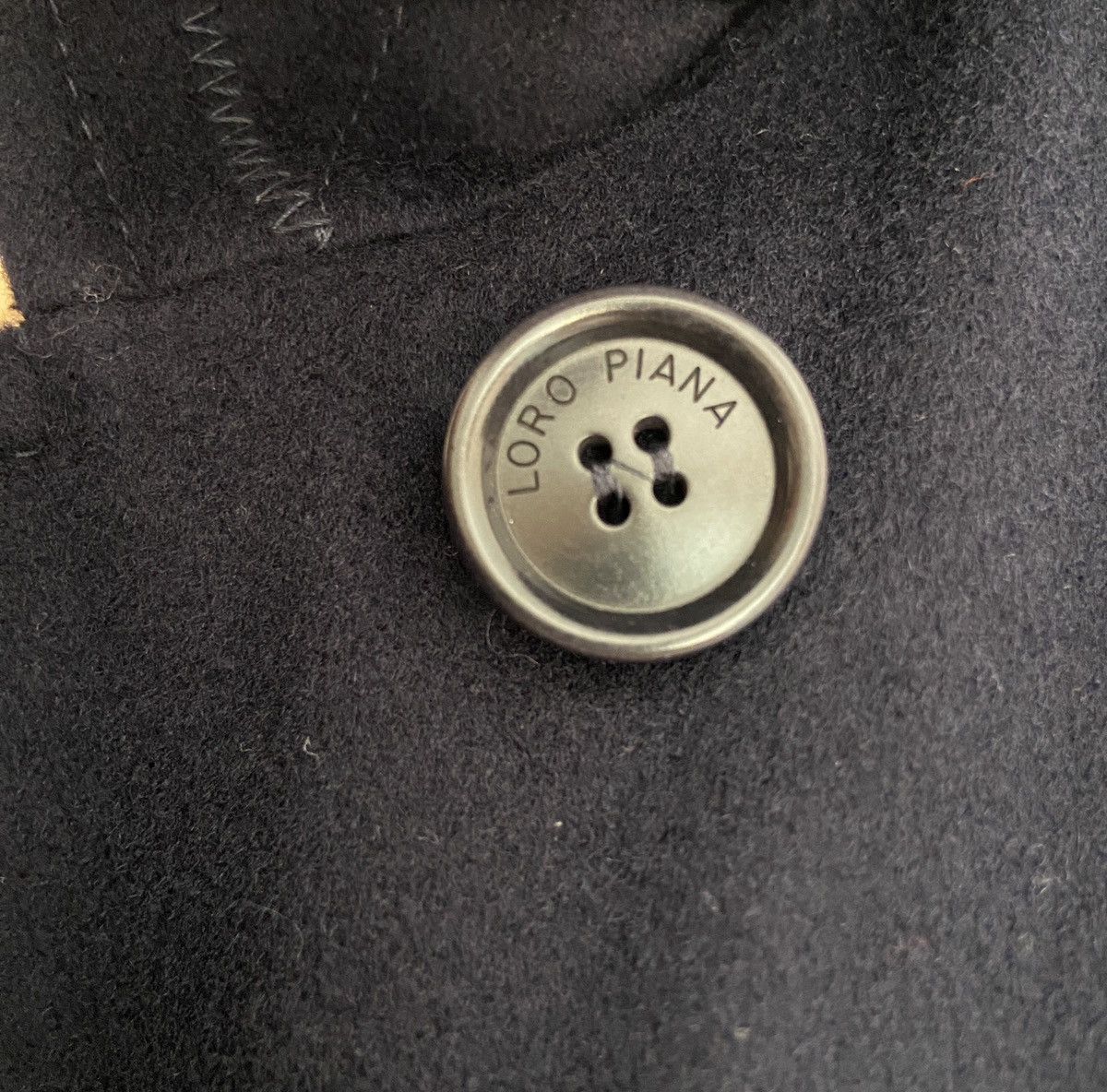 Loro Piana Loro Piana Double Breasted Felt Coat Dark Blue Size M / US 6-8 / IT 42-44 - 8 Thumbnail