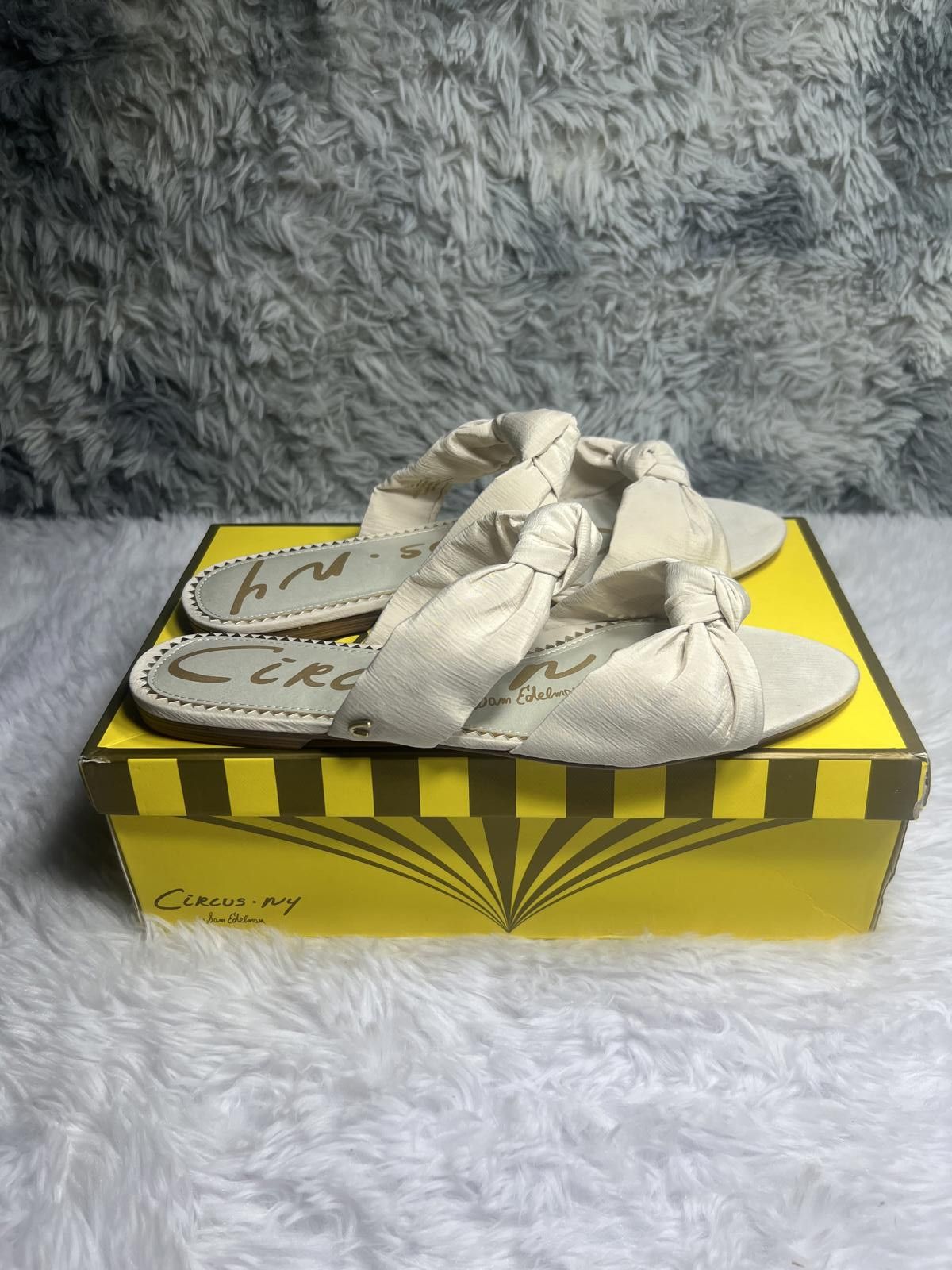Other Circus by Sam Edelman Marissa Vanilla Bean Knotted Slide M Size US 10 / IT 40 - 6 Thumbnail