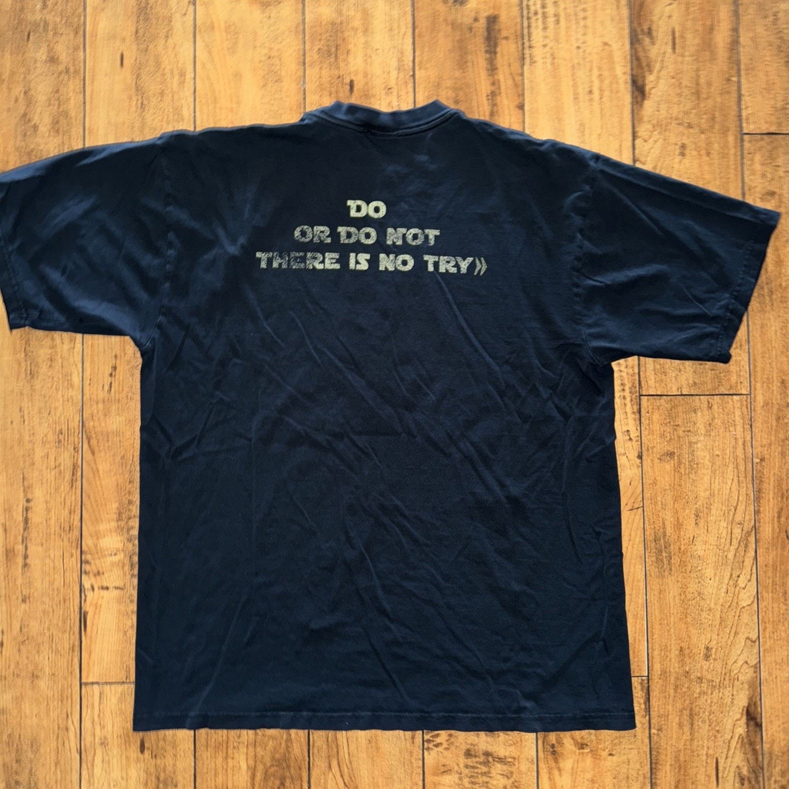 Star Wars × Vintage Vintage Yoda Try Not T-Shirt Large 21x27 Black Size US L / EU 52-54 / 3 - 5 Thumbnail