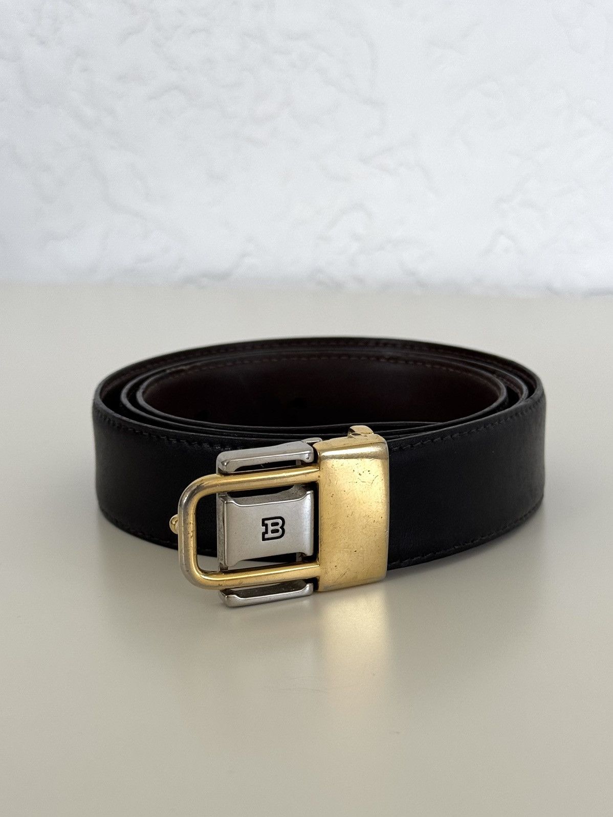 Bally ★0% TAX★ Y2K BALLY LEATHER BELT PUNK ROCK CARTIER Size ONE SIZE - 2 Thumbnail