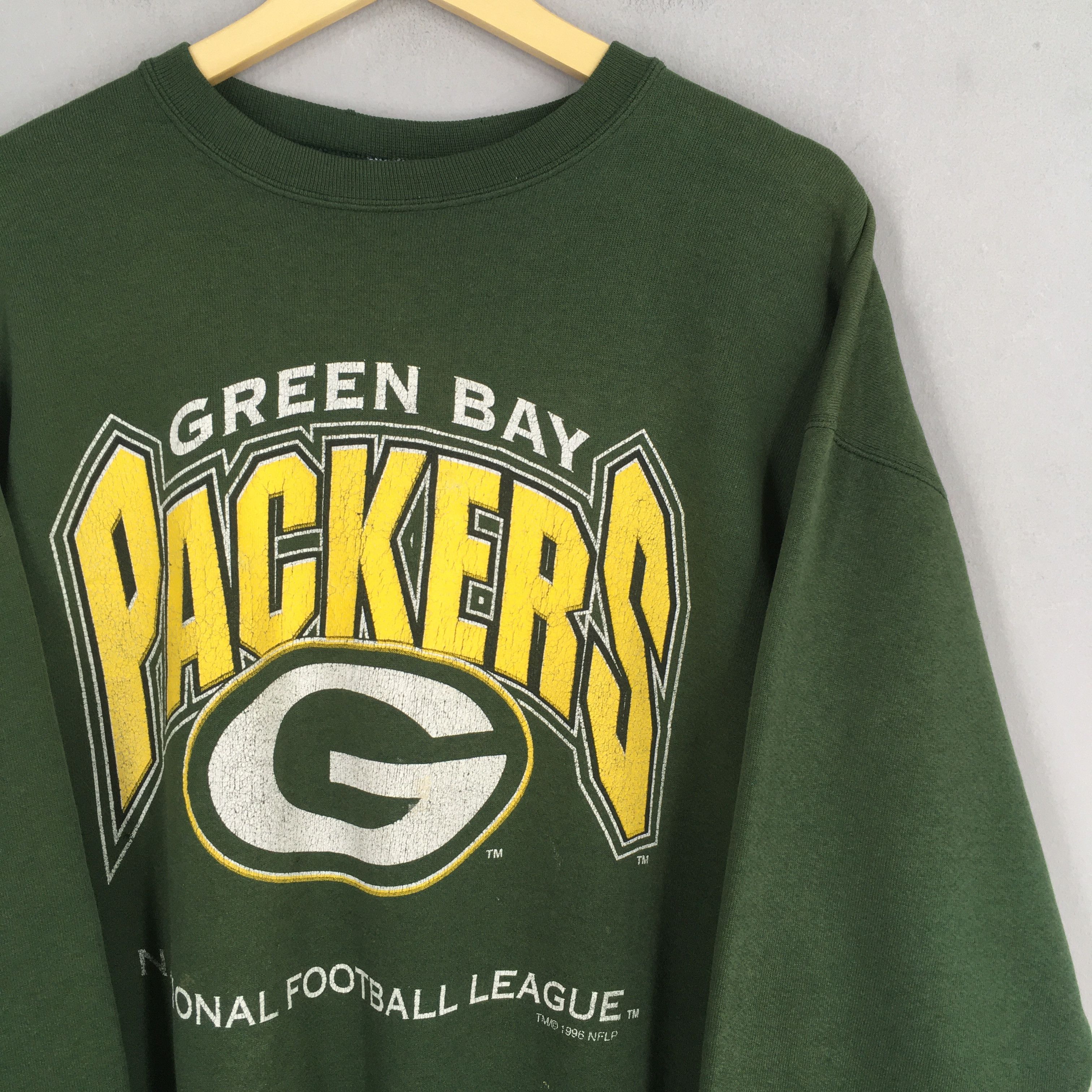 Logo Athletic Vintage 90s Green Bay Packers Football NFL Sweatshirt XLarge Size US XL / EU 56 / 4 - 2 Thumbnail