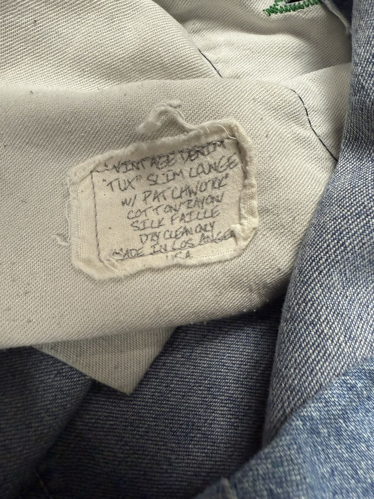 Greg Lauren Vintage Denim Tux Lounge Pants Size US 36 / EU 52 - 6 Thumbnail