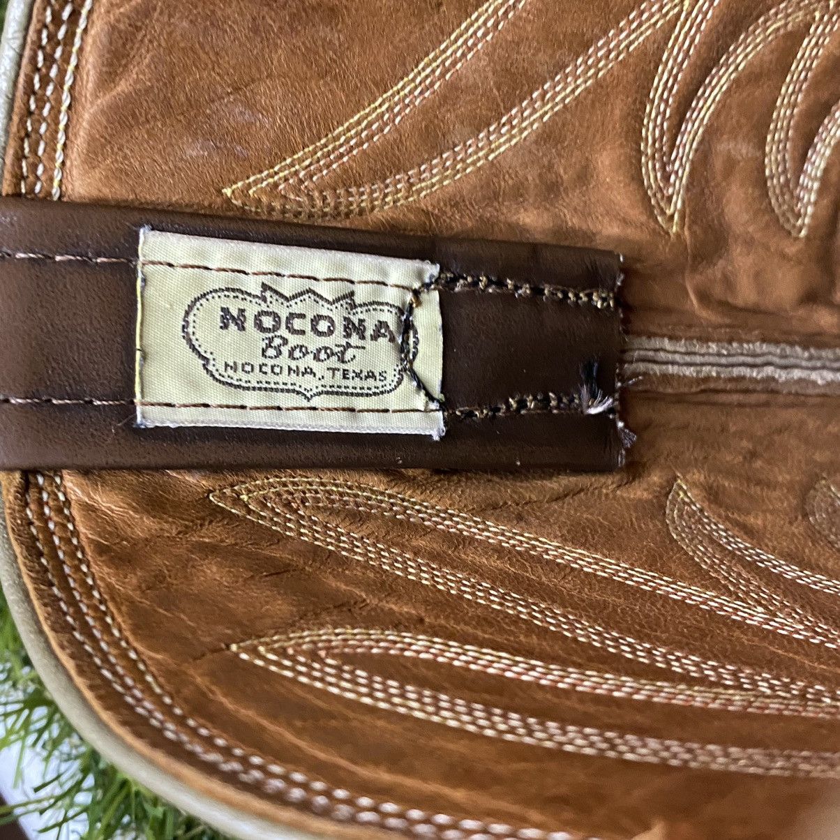 Nocona Boots × Vintage Nocoma two tone cowboy boots western MADE IN USA Size US 10 / EU 43 - 7 Thumbnail
