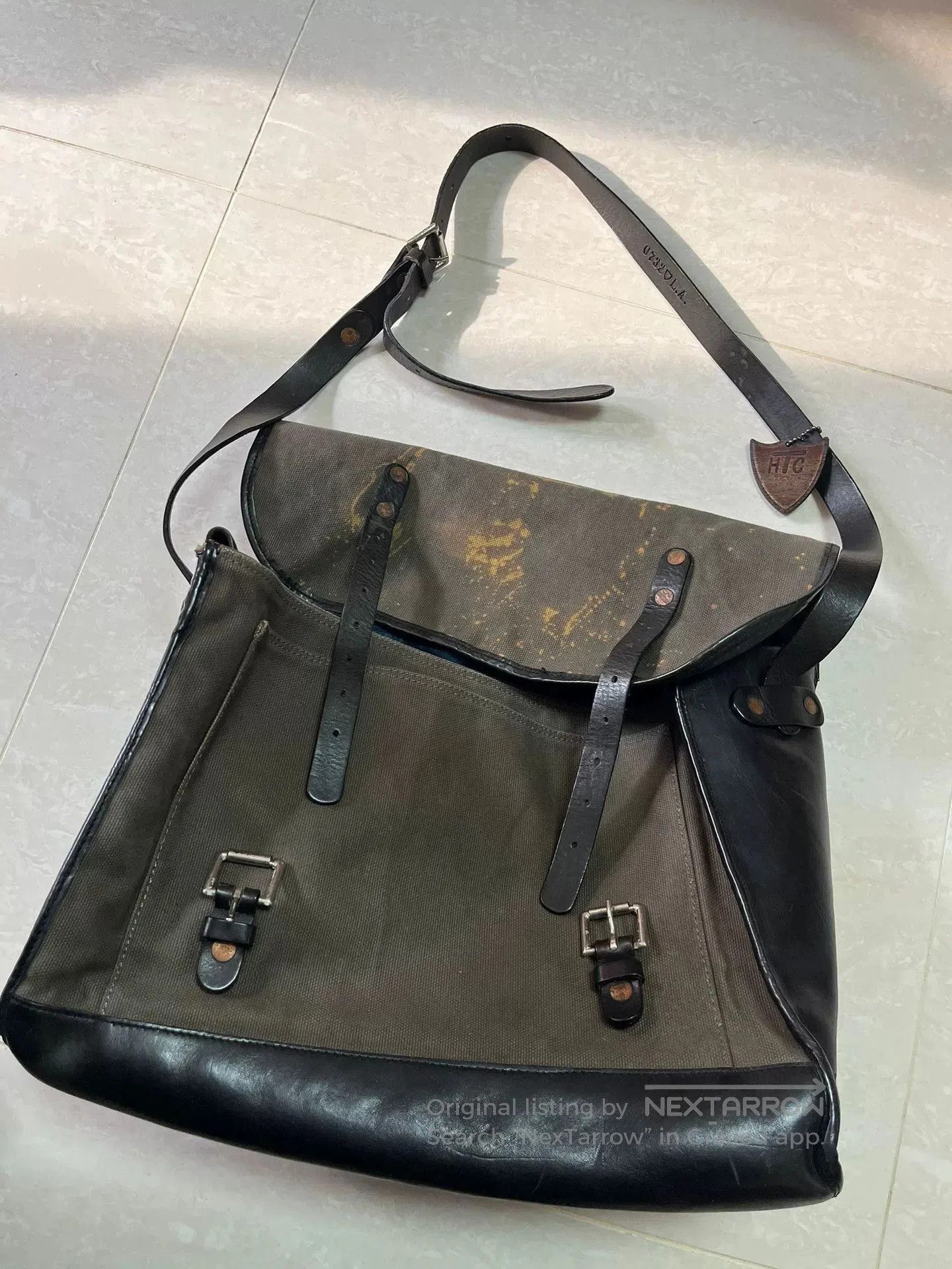 Other HTC Canvas Leather Patchwork Crossbody Bag. Size ONE SIZE - 9 Thumbnail
