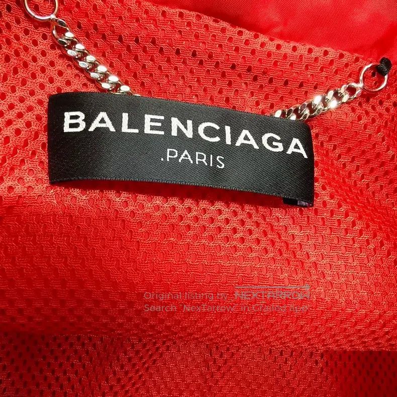 Balenciaga Balenciaga Red Floral Pattern Logo Windbreaker Size US S / EU 44-46 / 1 - 4 Thumbnail