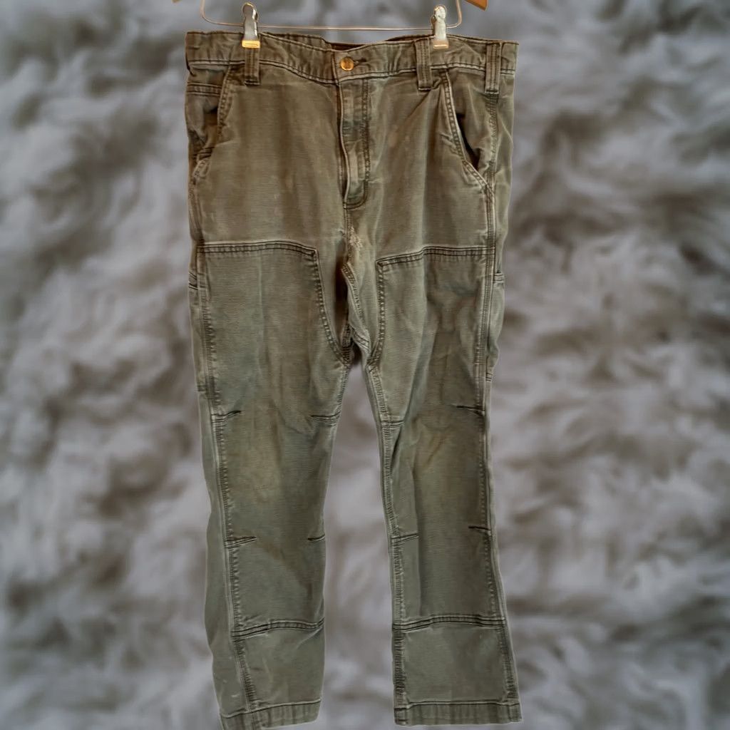 Carhartt × Streetwear × Vintage Dark Moss Double Knee Green