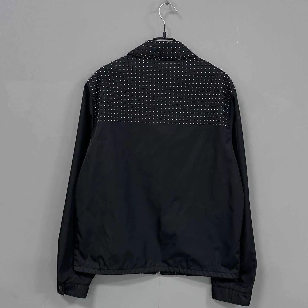Prada PRADA Black Heavily Riveted Jacket Size 50 Size US M / EU 48-50 / 2 - 3 Thumbnail