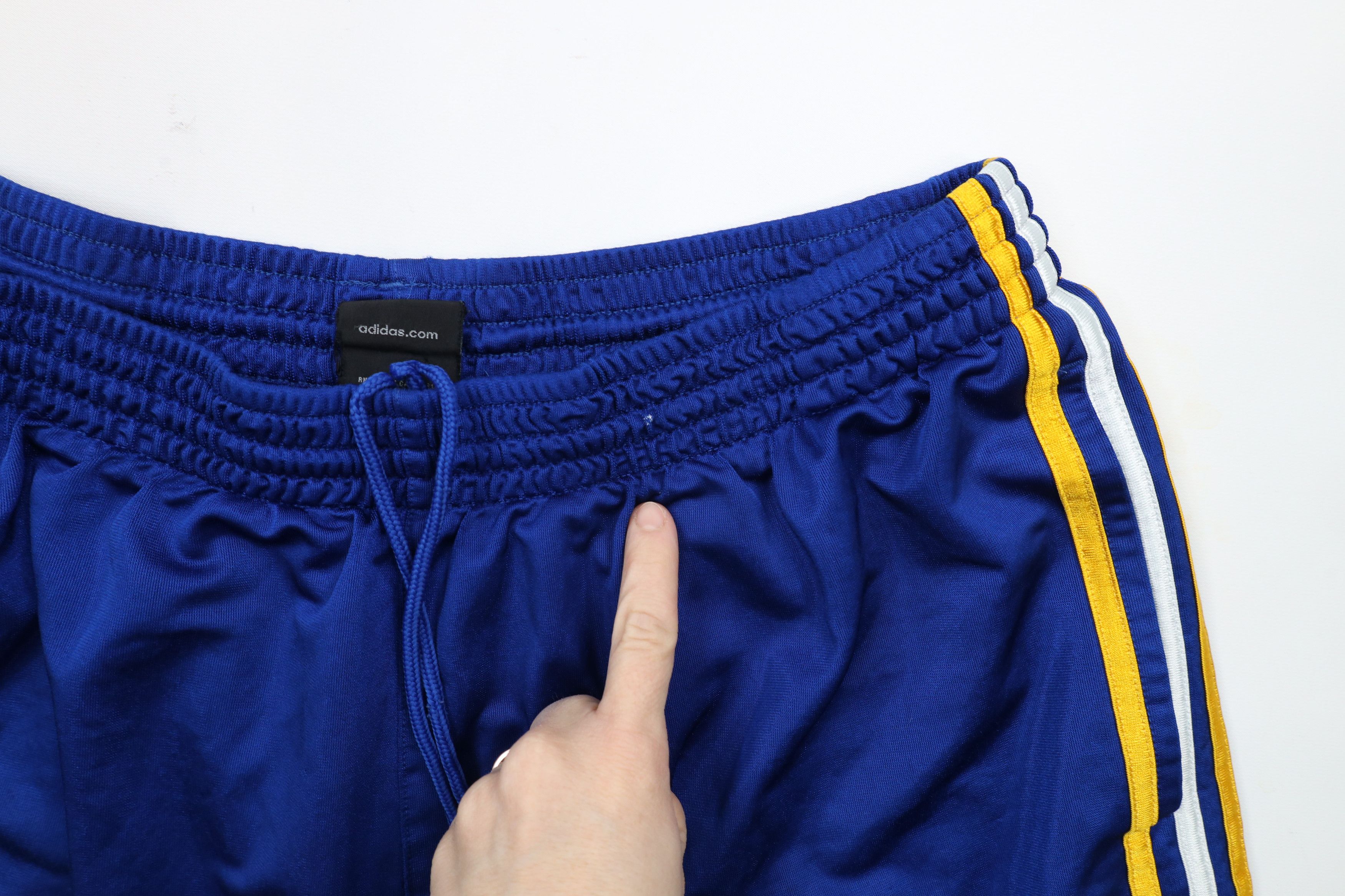 Adidas × Vintage Vintage Y2K Adidas Heavyweight Basketball Shorts Blue Size US 38 / EU 54 - 6 Thumbnail