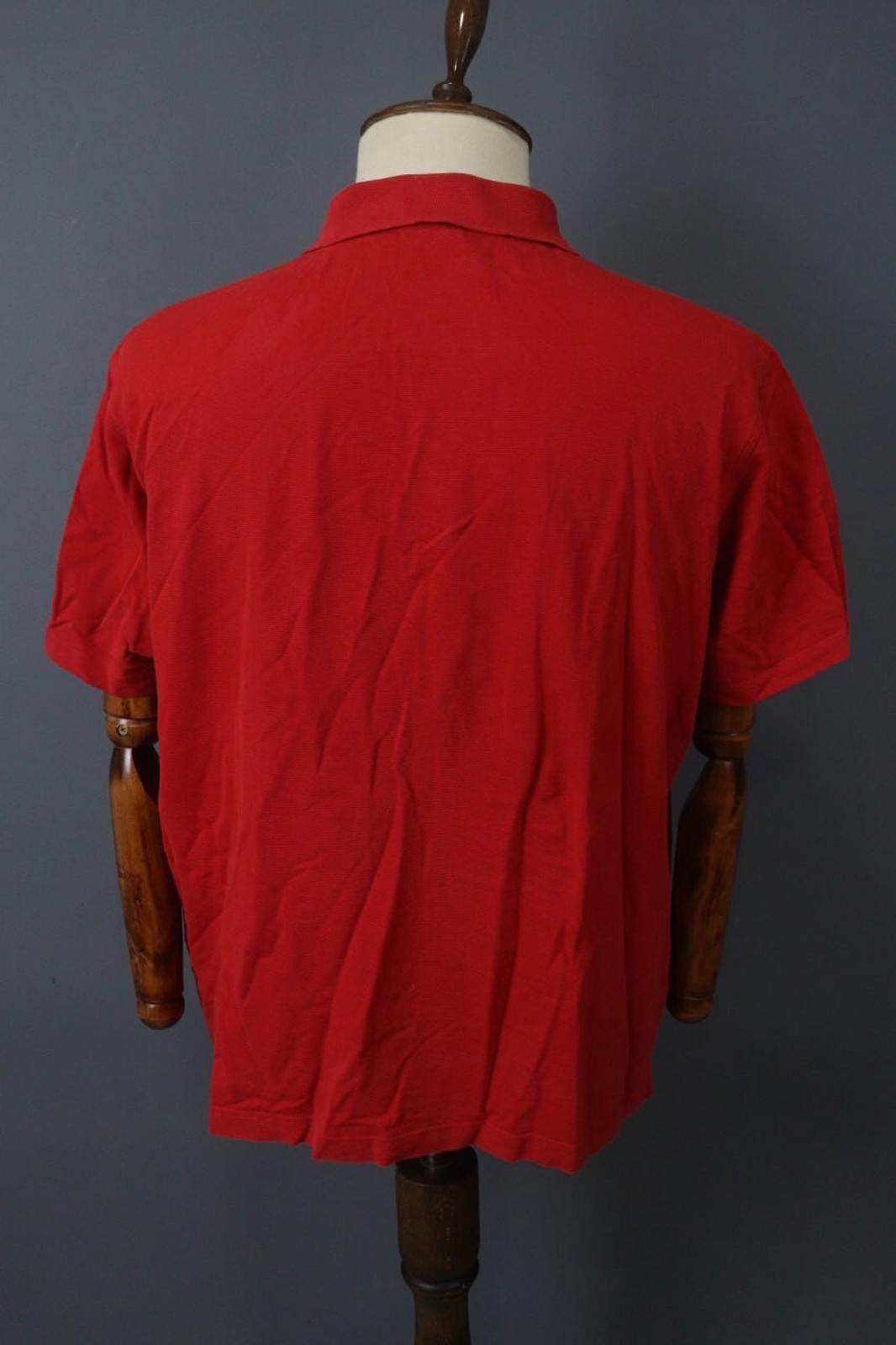 Lacoste Lacoste Red Cotton Collared Popover Polo Shirt Size 8 Size US M / EU 48-50 / 2 - 8 Thumbnail