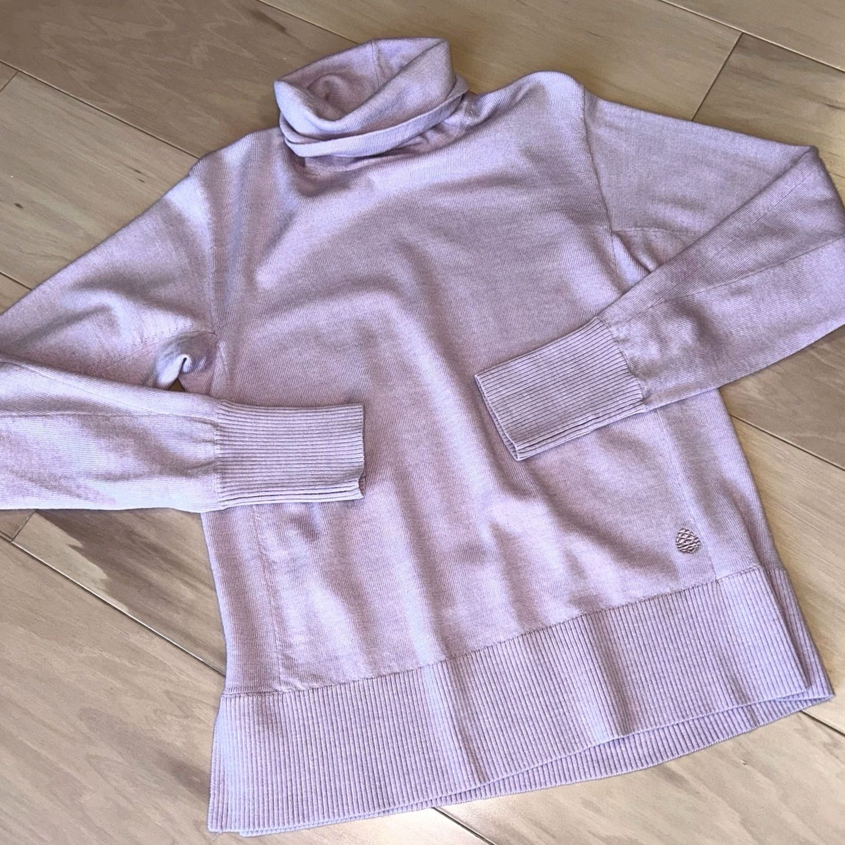 Pinko Stio Merino Wool Turtleneck Sweater Pink Long Sleeve Women’s XS Pullover Casual Outdoor Bohemian Classic Size XS / US 0-2 / IT 36-38 - 2 Thumbnail