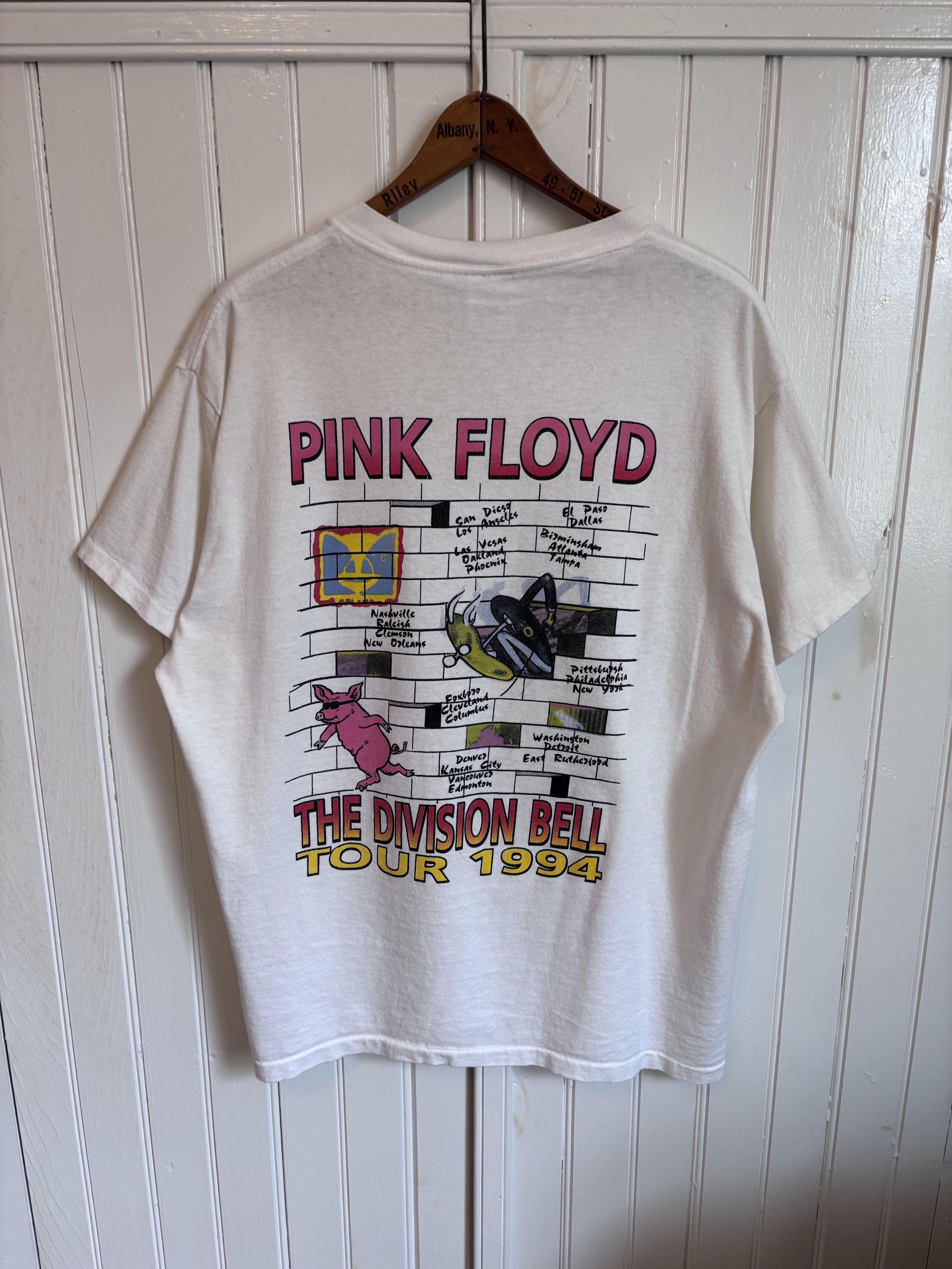 Pink Floyd Vintage Pink Floyd 1994 Division Bell Tour T-Shirt Size US L / EU 52-54 / 3 - 2 Thumbnail