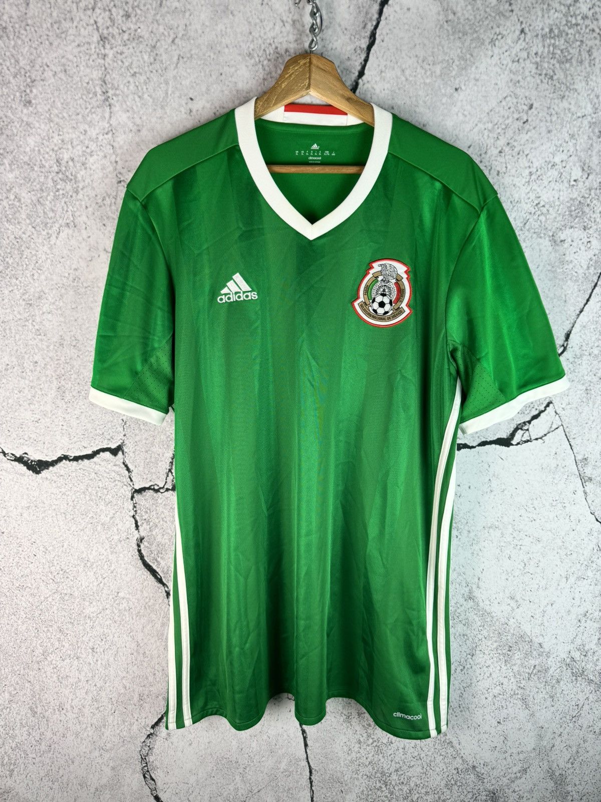 Vintage Adidas Mexico National Team Vintage 2015 Home Jersey Size US XL / EU 56 / 4 - 1 Thumbnail