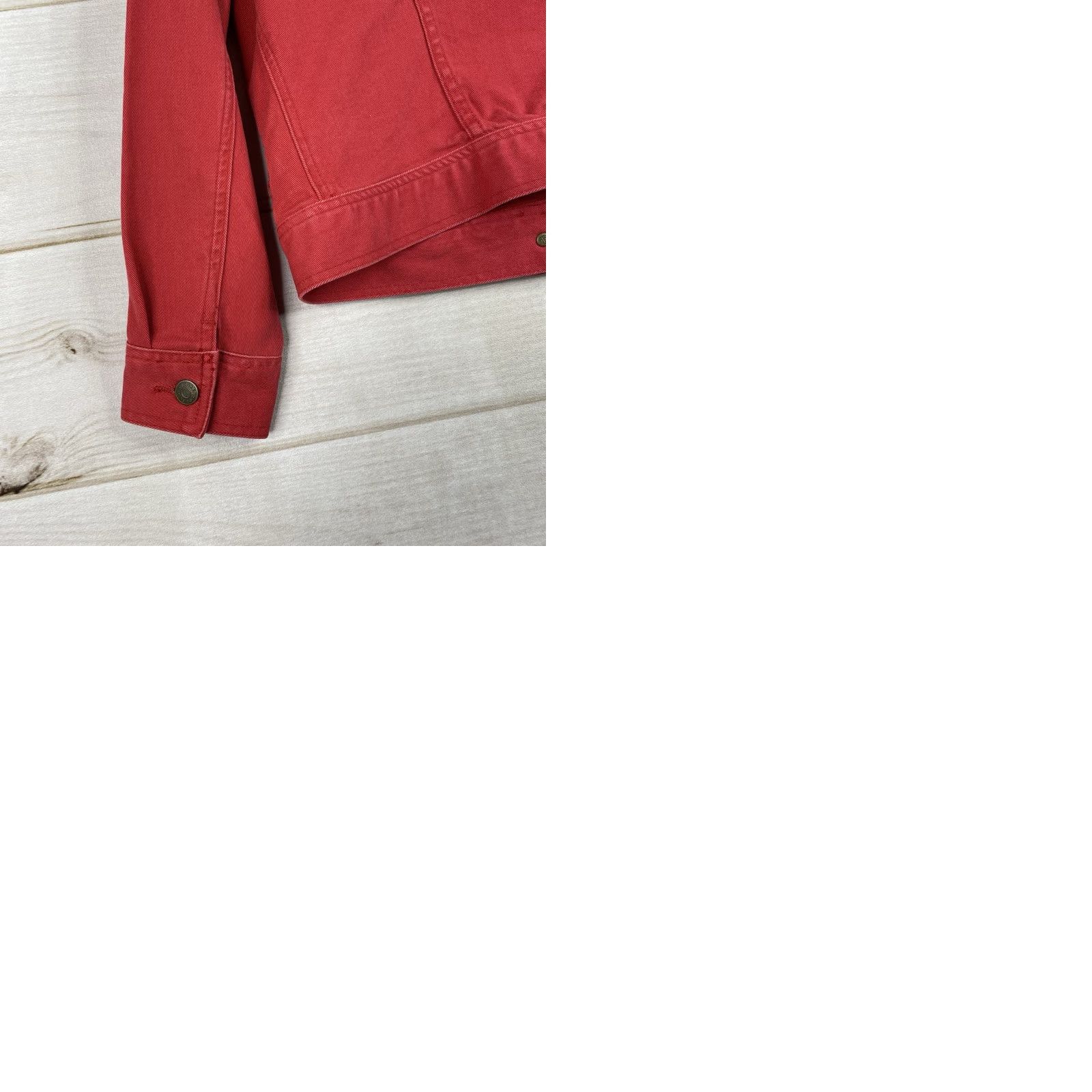 Ralph Lauren VINTAGE Ralph Lauren LRL Jean Jacket Womens Petite Small Red Button Up Pockets Denim 90s City Classic College Size 28" / US 6 / IT 42 - 9 Thumbnail